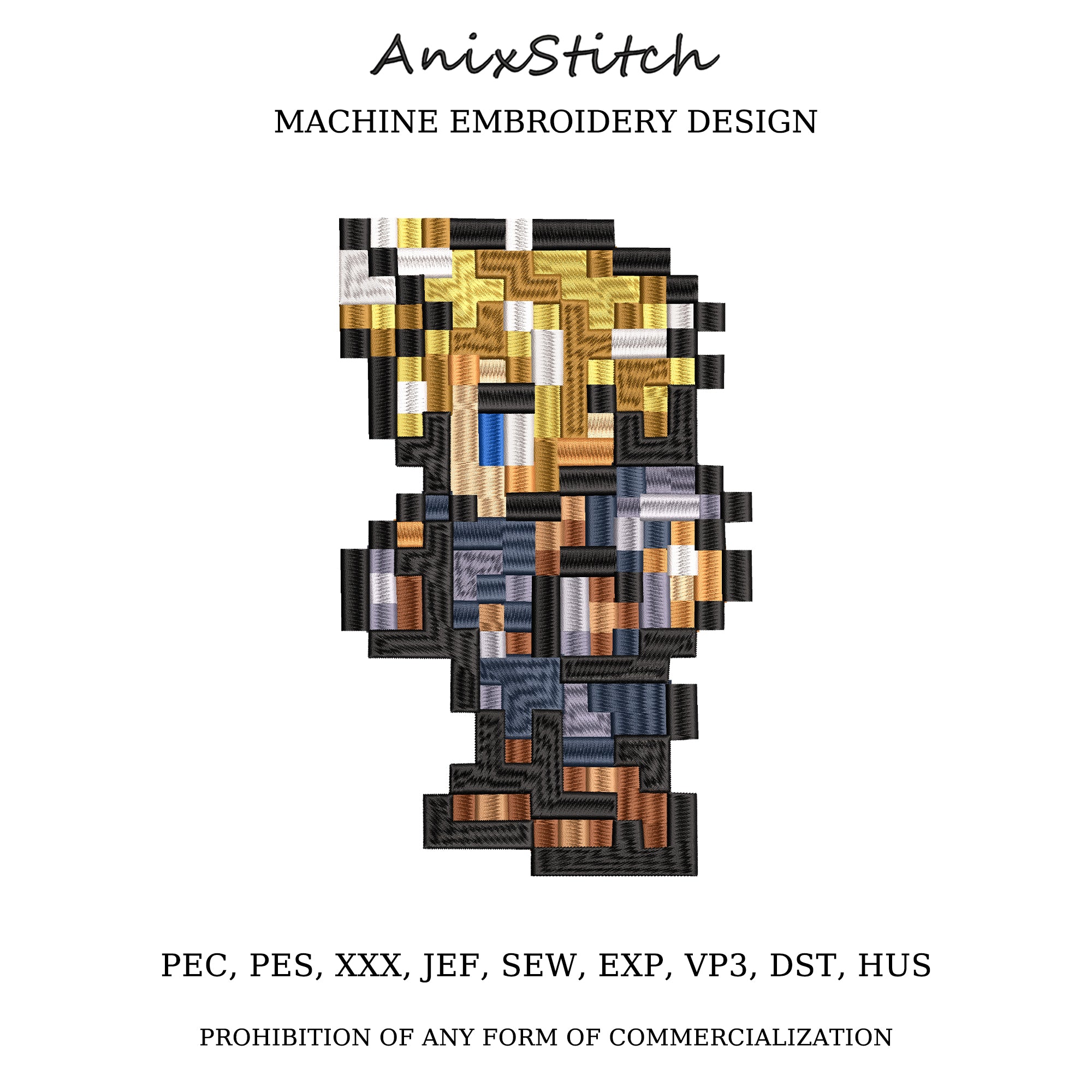 Anime Embroidery Design