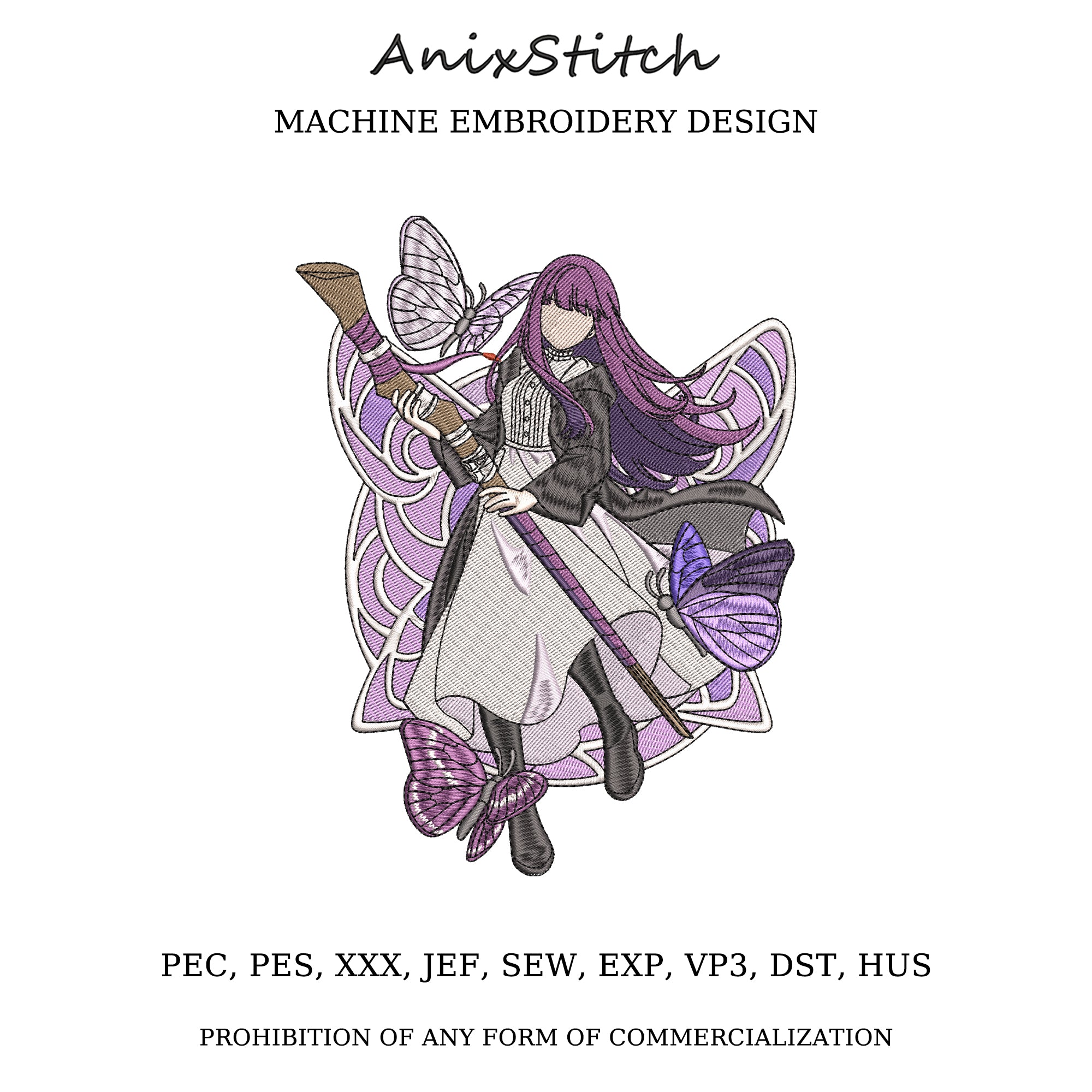 Anime Embroidery Design