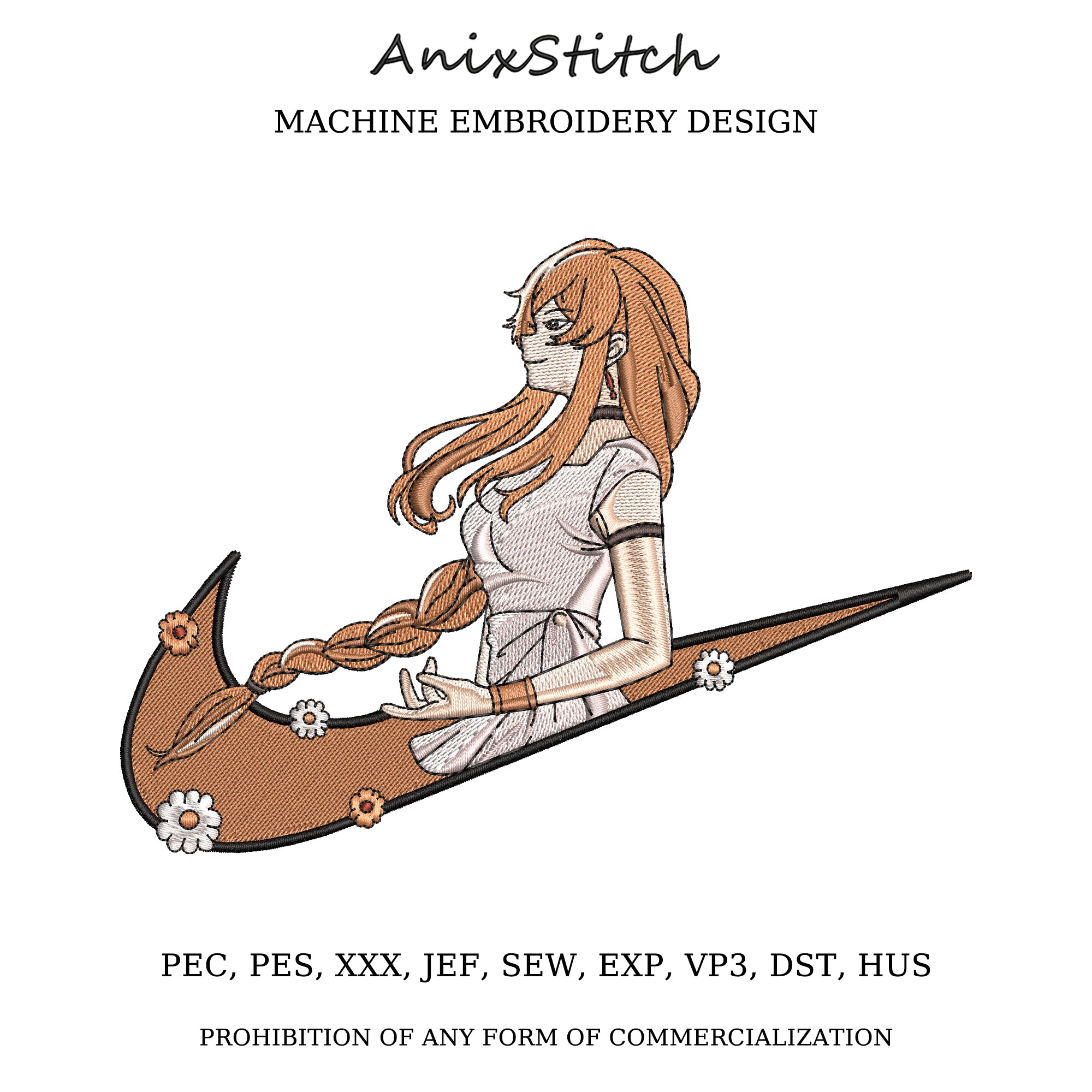 Anime Embroidery Design