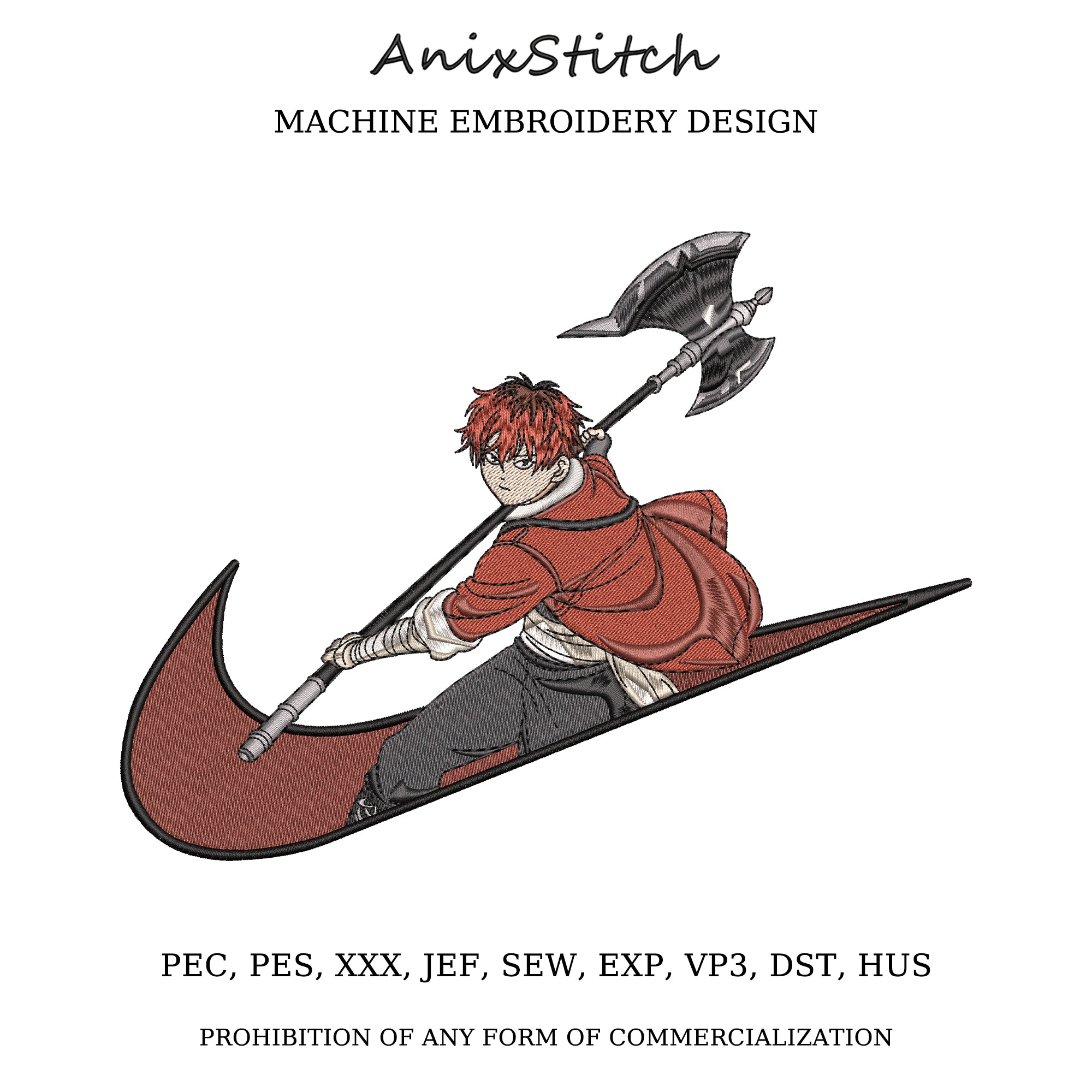 Anime Embroidery Design
