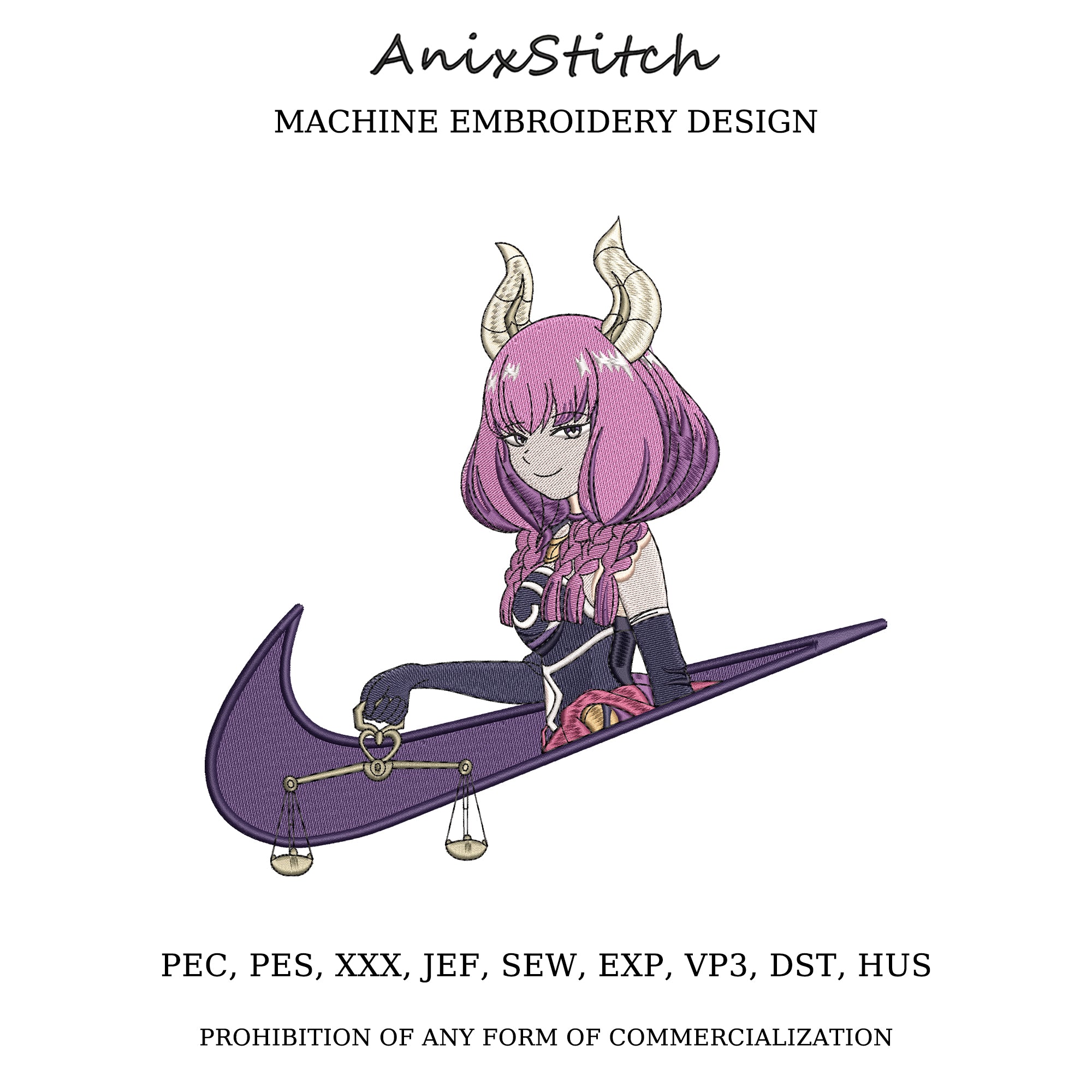 Anime Embroidery Design