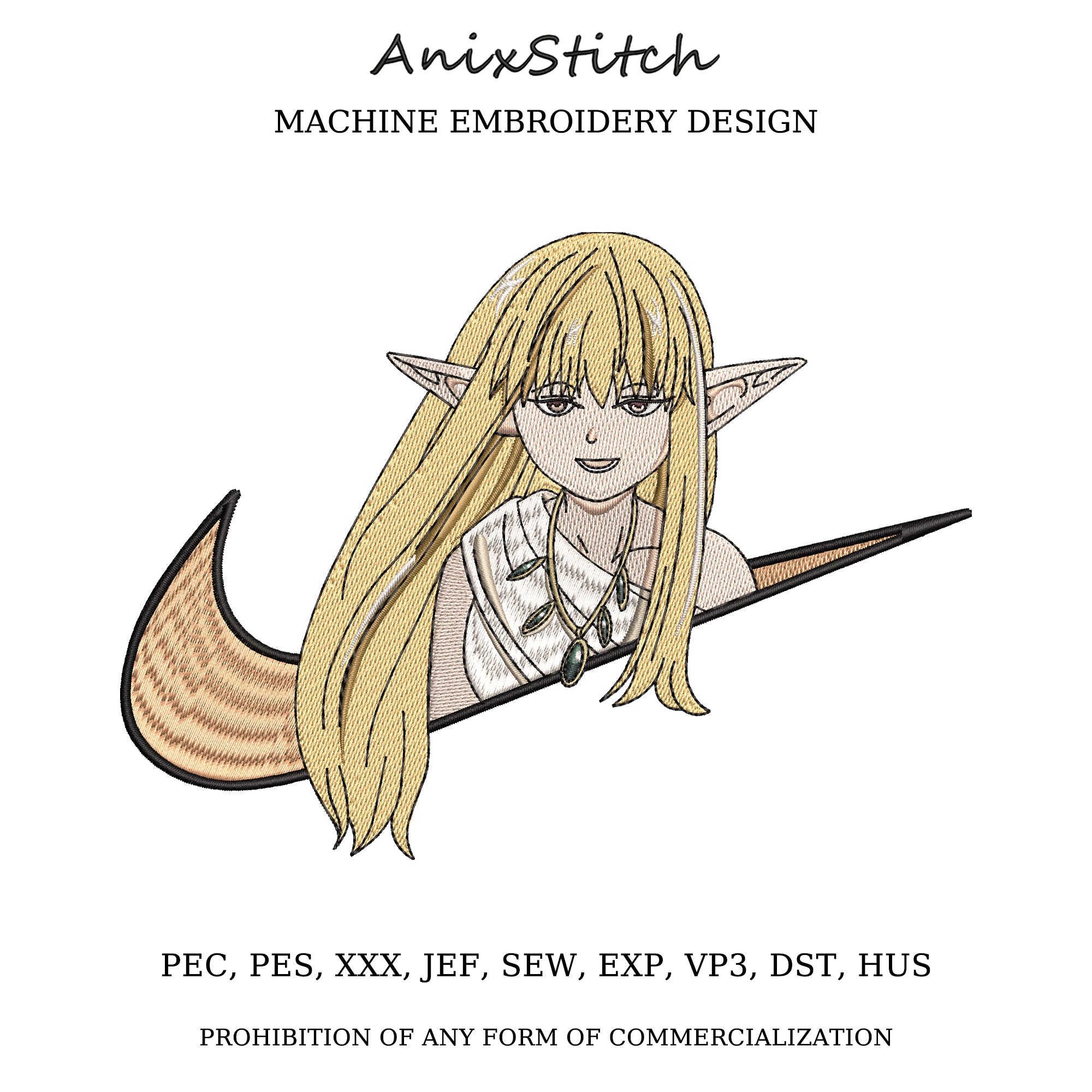 Anime Embroidery Design