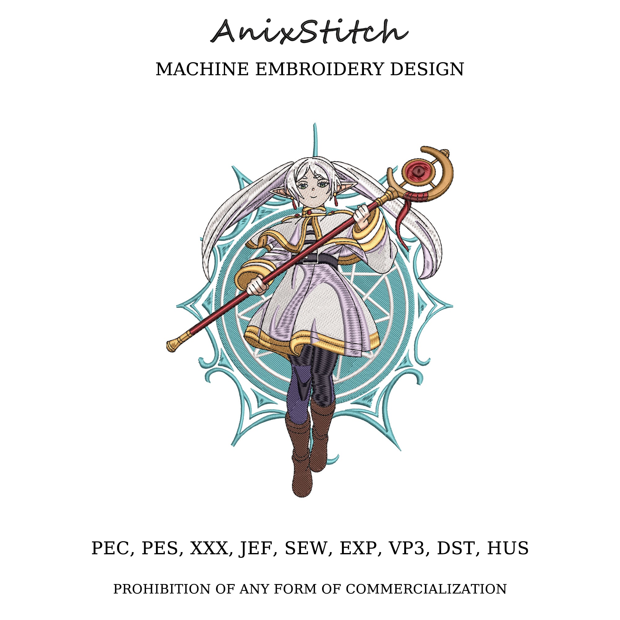 Anime Embroidery Design