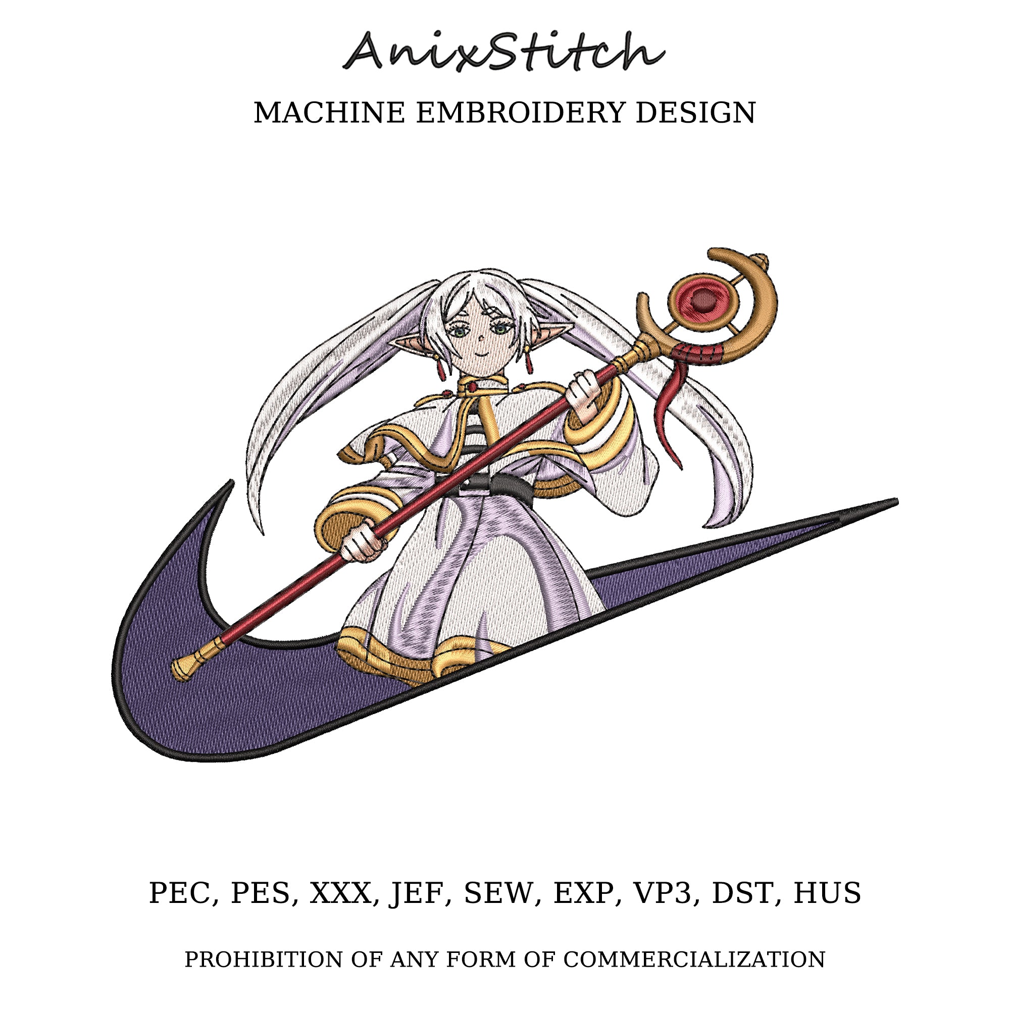 Anime Embroidery Design