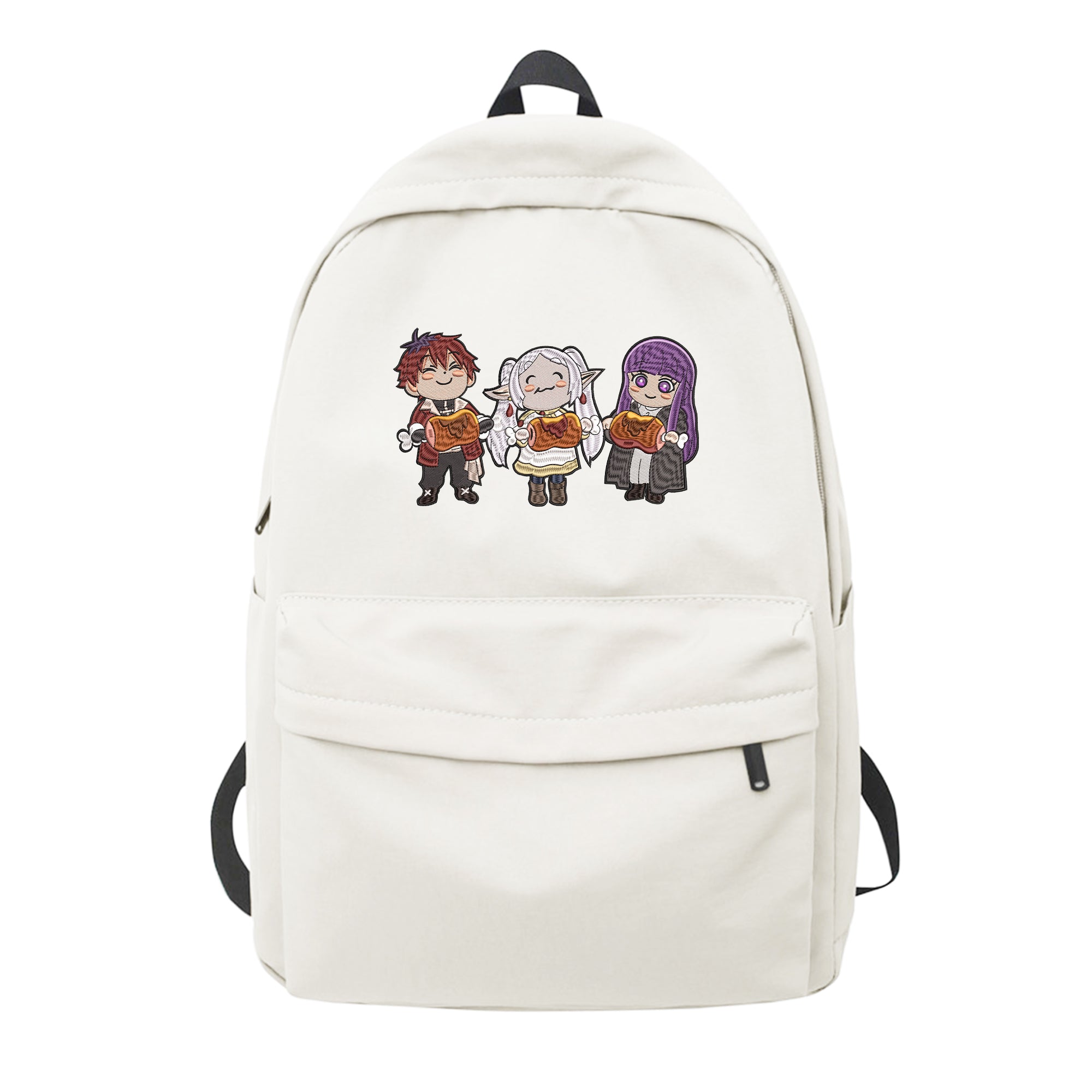 Frieren Fern Stark Embroidery Backpack