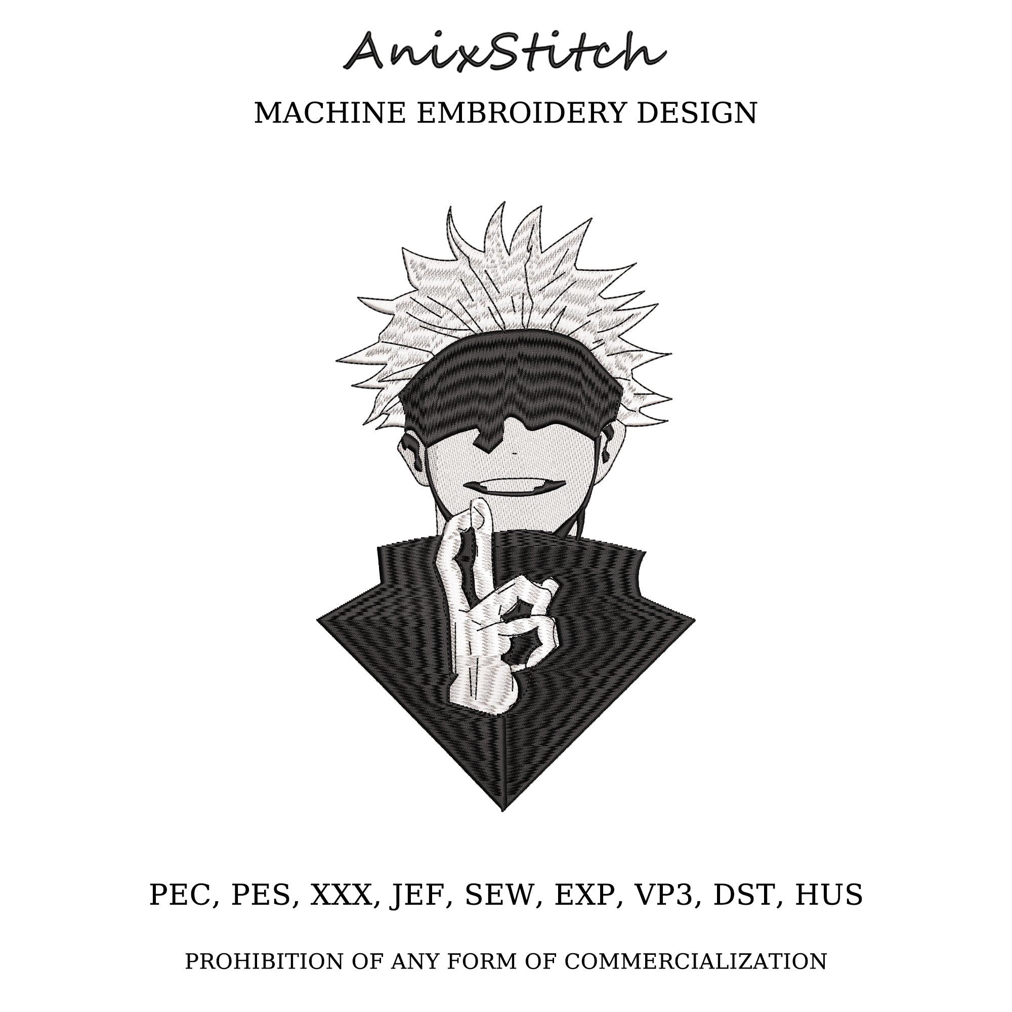 Anime Embroidery Design