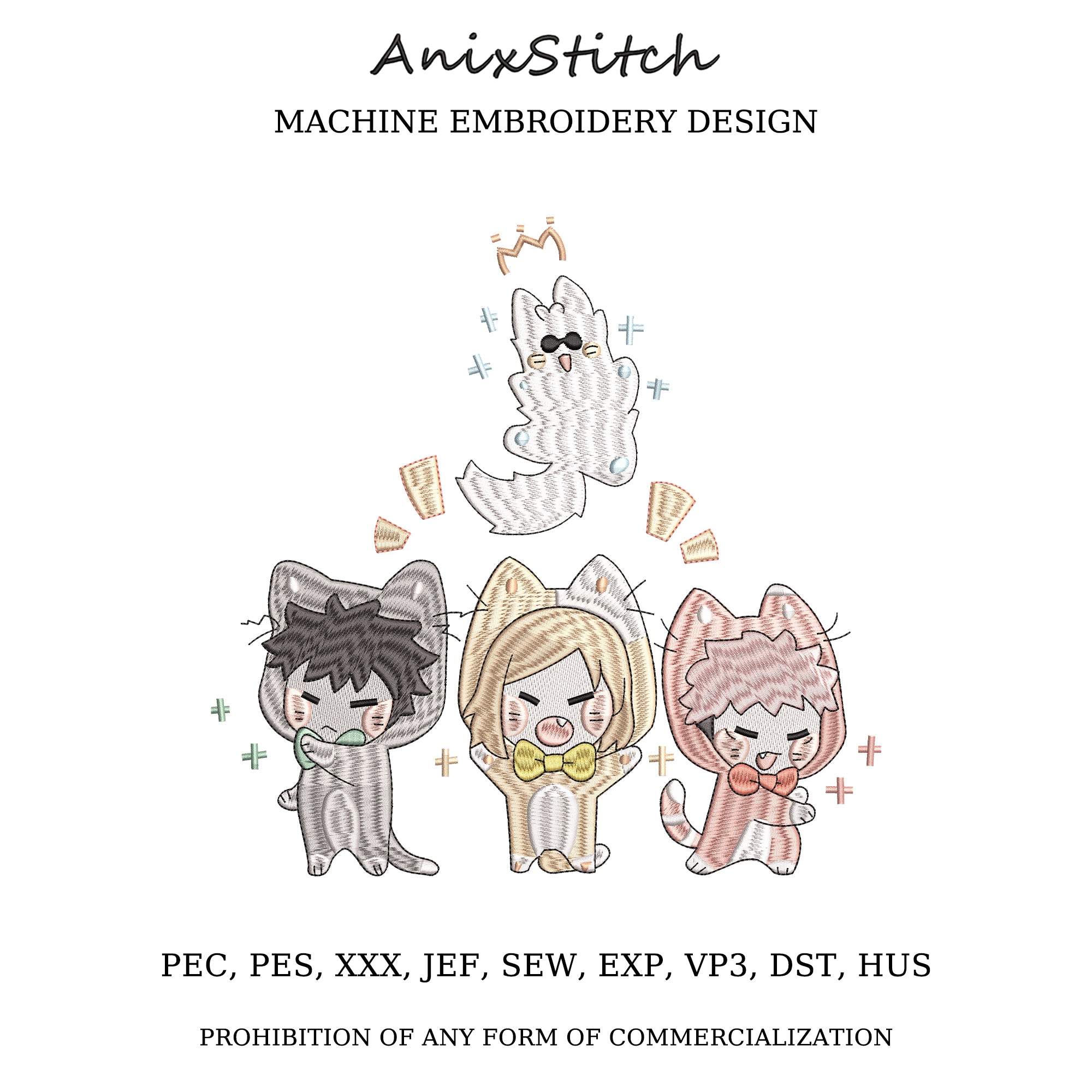 Anime Embroidery Design