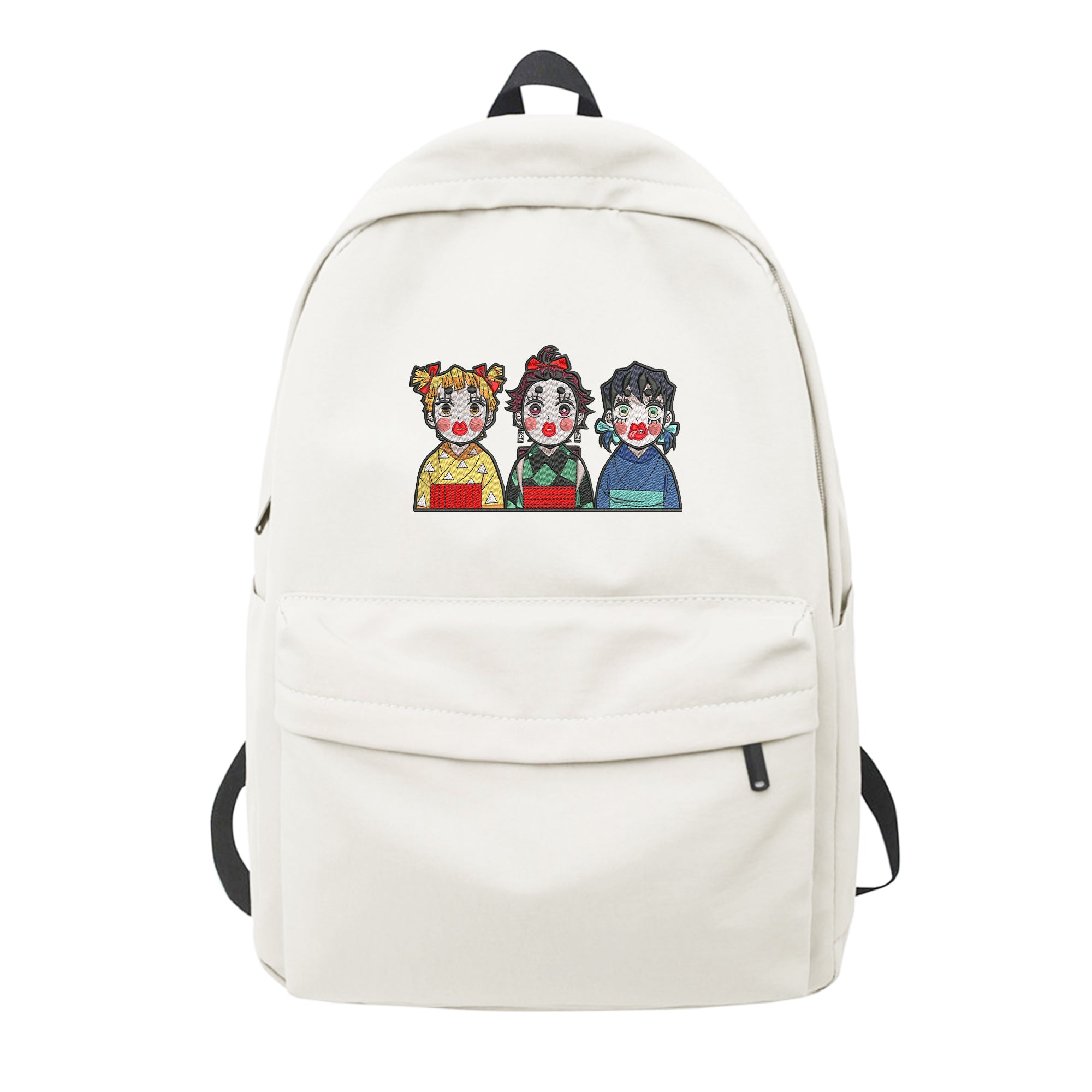 Tanjirou Zenitsu Inosuke Embroidery Backpack