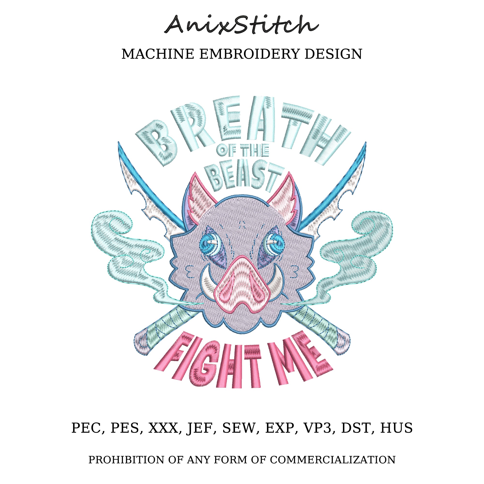 Anime Embroidery Design