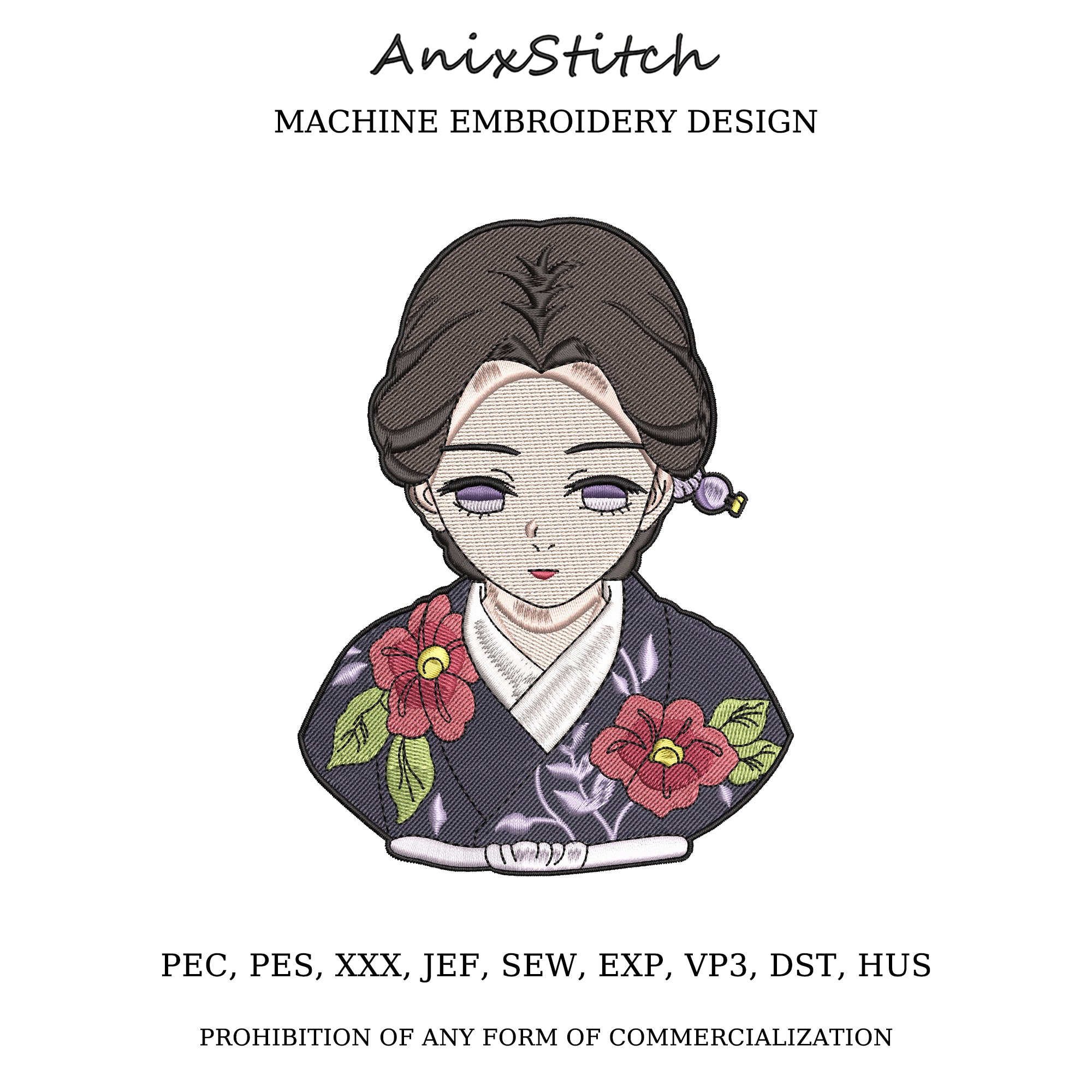 Anime Embroidery Design