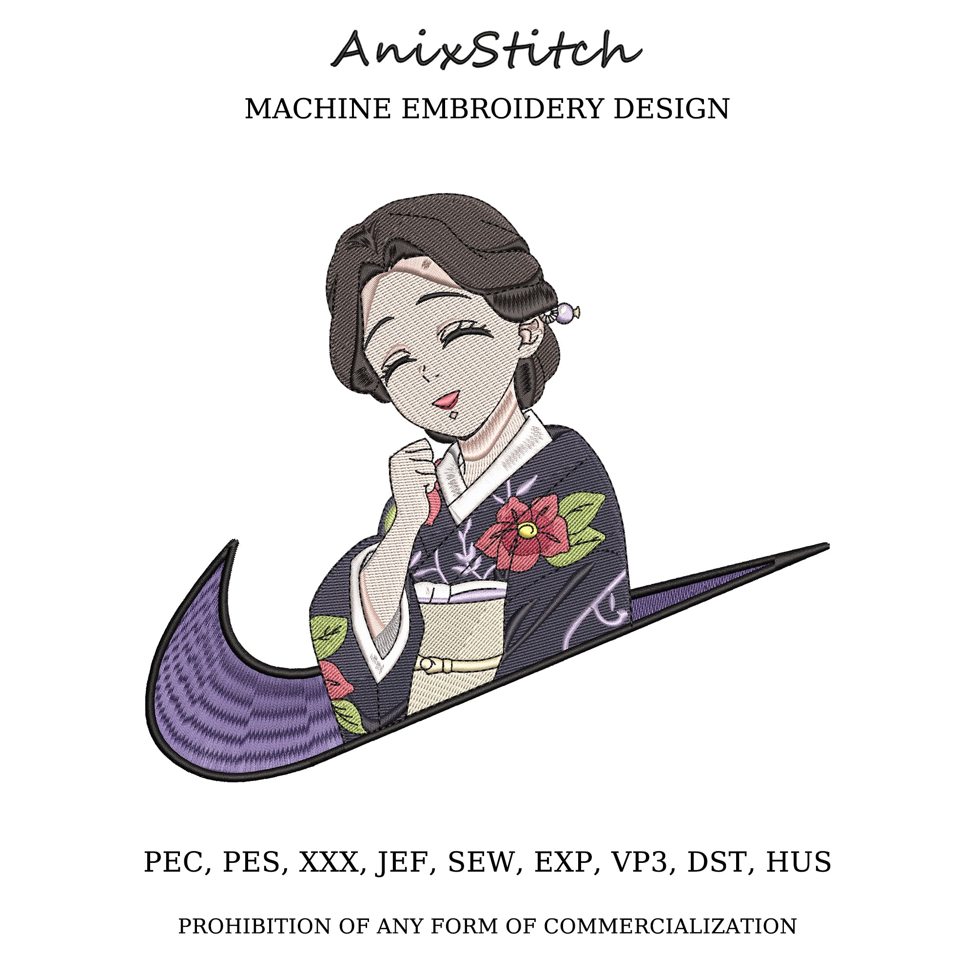 Anime Embroidery Design