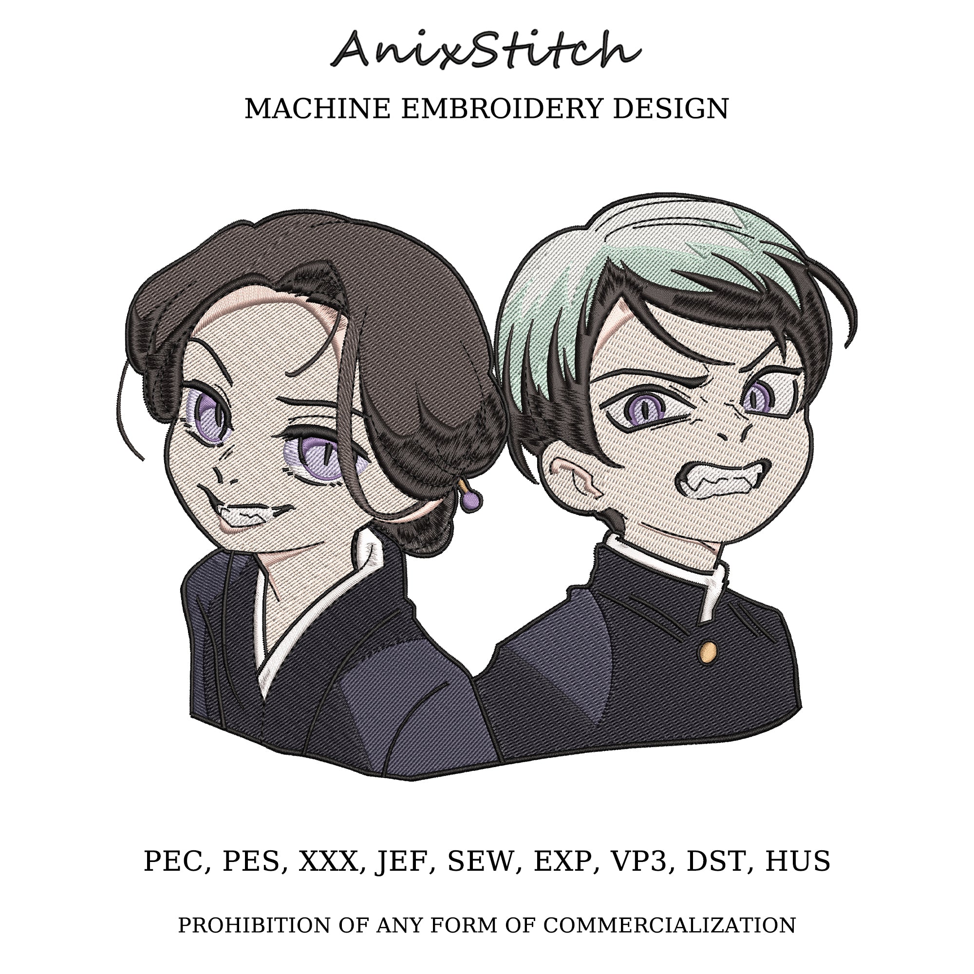 Anime Embroidery Design