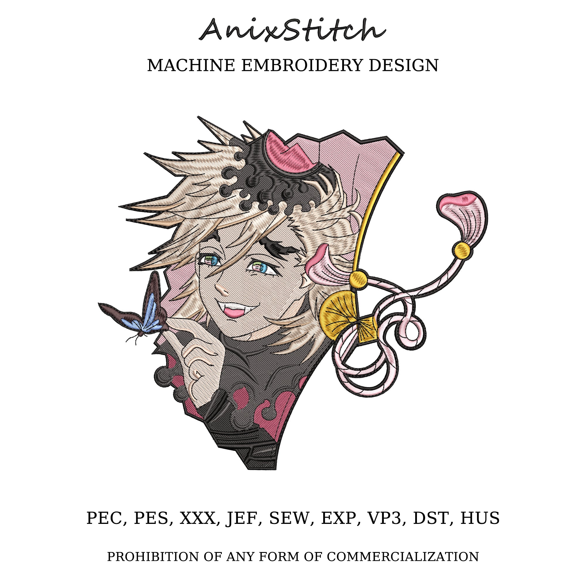 Anime Embroidery Design