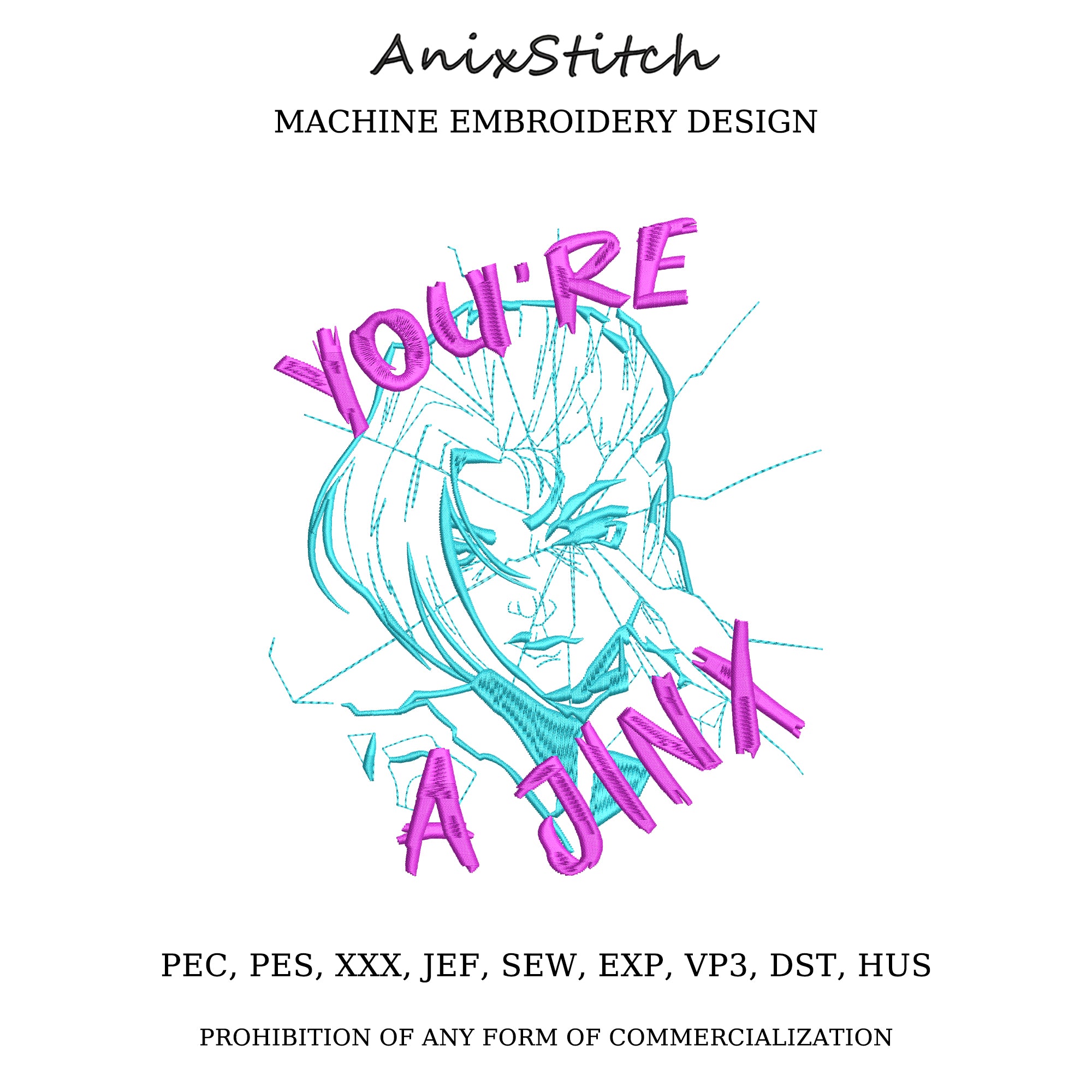 Anime Embroidery Design