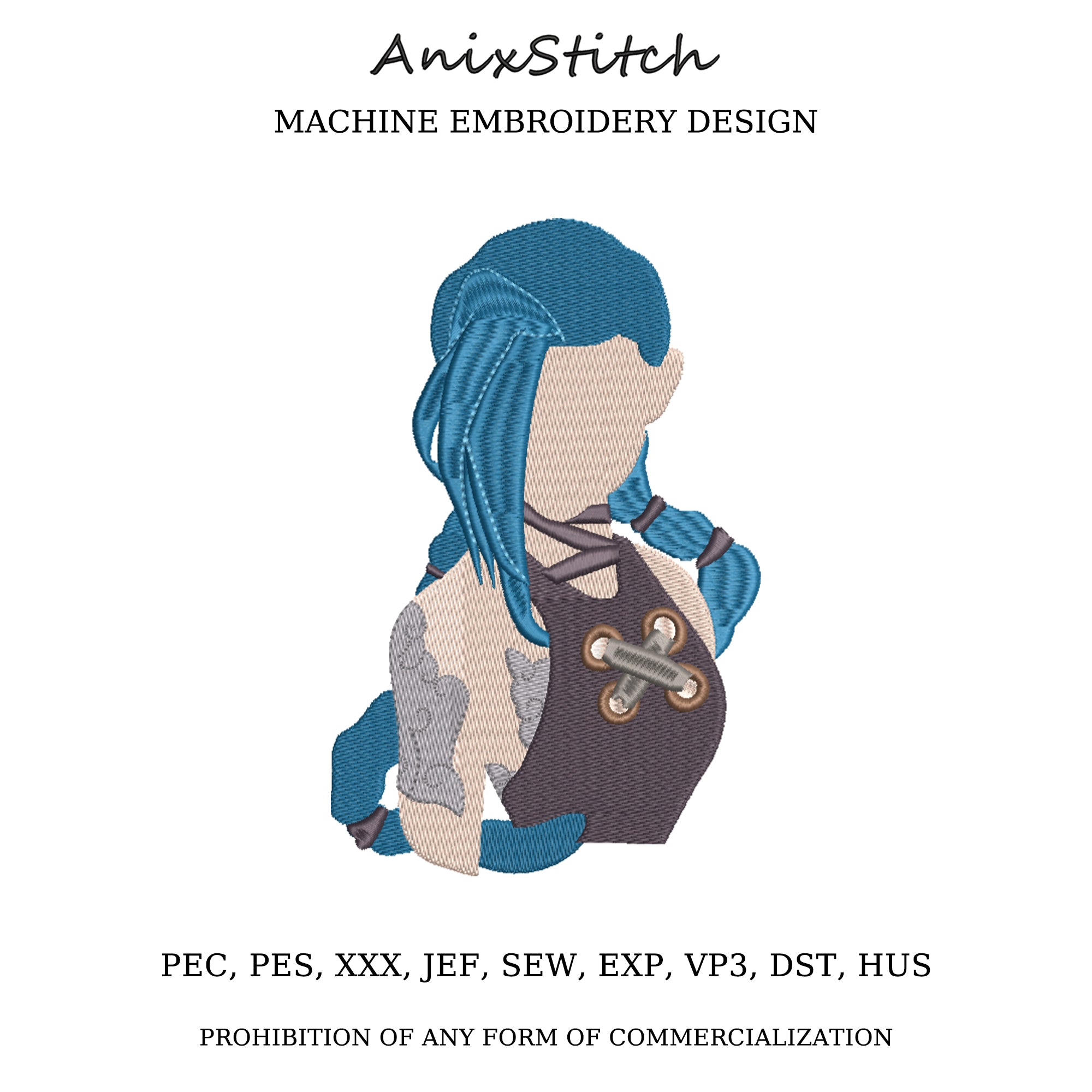 Anime Embroidery Design