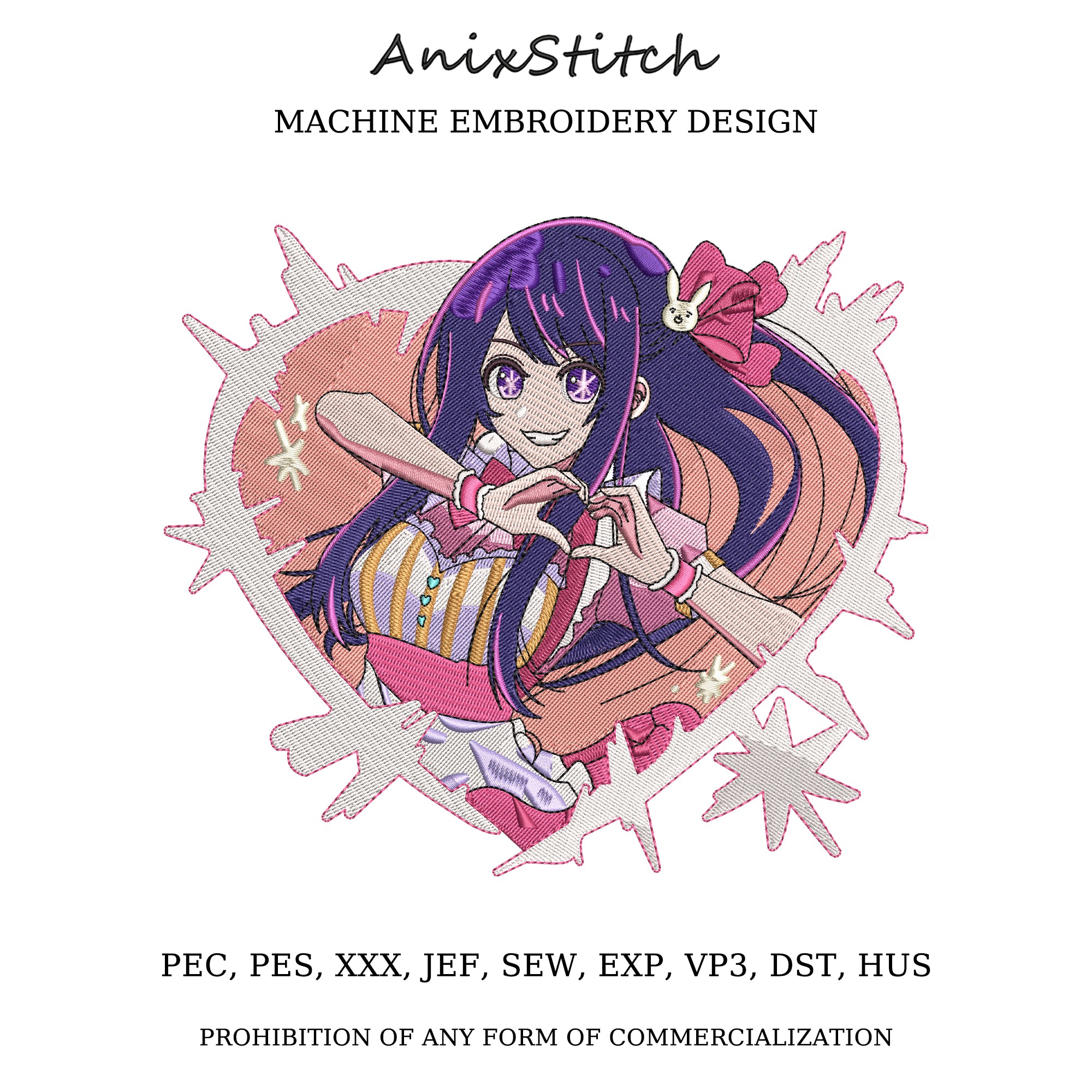 Anime Embroidery Design