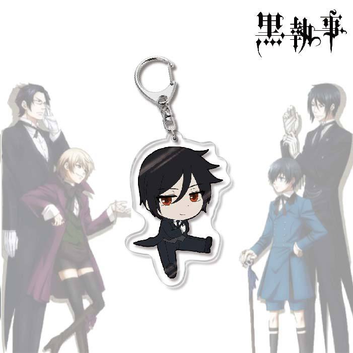 Black Butler Acrylic Keychain