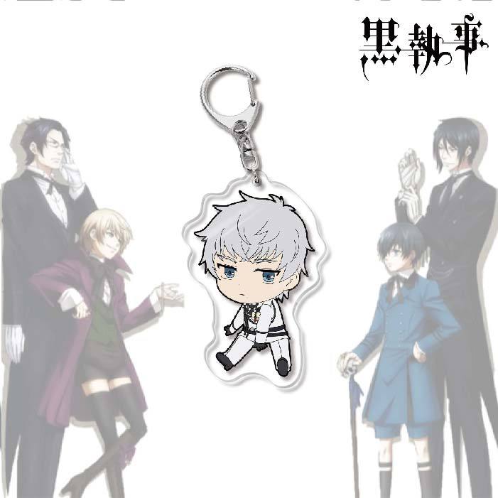 Black Butler Acrylic Keychain