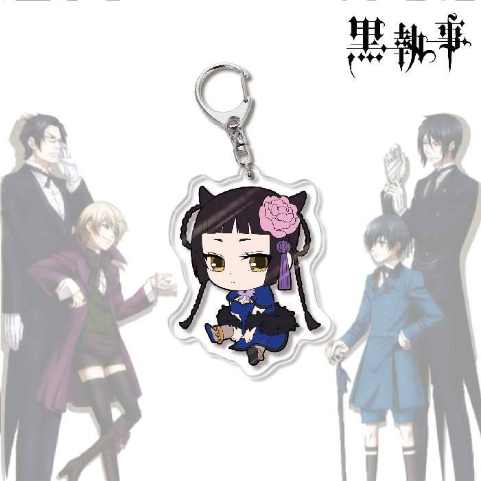 Black Butler Acrylic Keychain