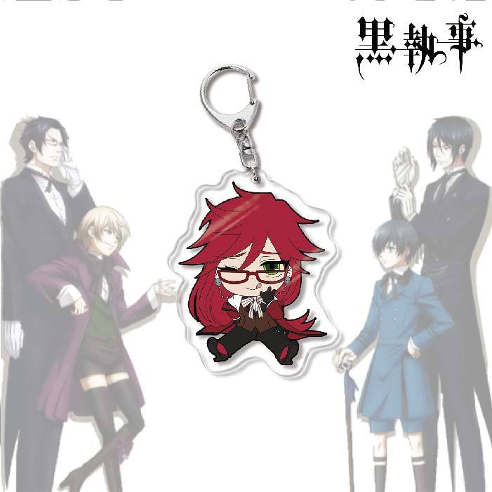 Black Butler Acrylic Keychain
