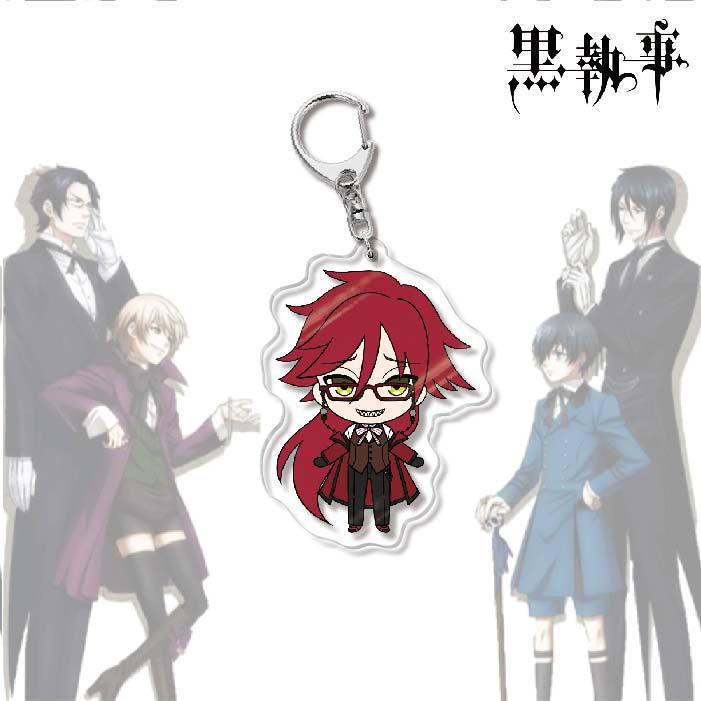 Black Butler Acrylic Keychain