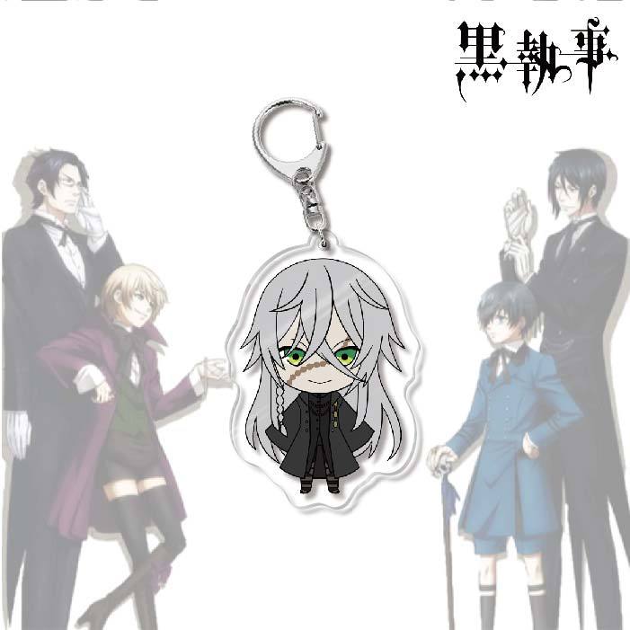 Black Butler Acrylic Keychain