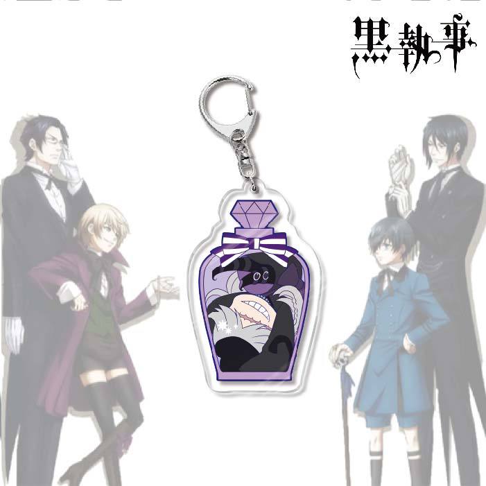 Black Butler Acrylic Keychain
