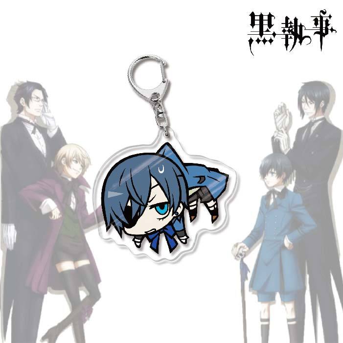 Black Butler Acrylic Keychain