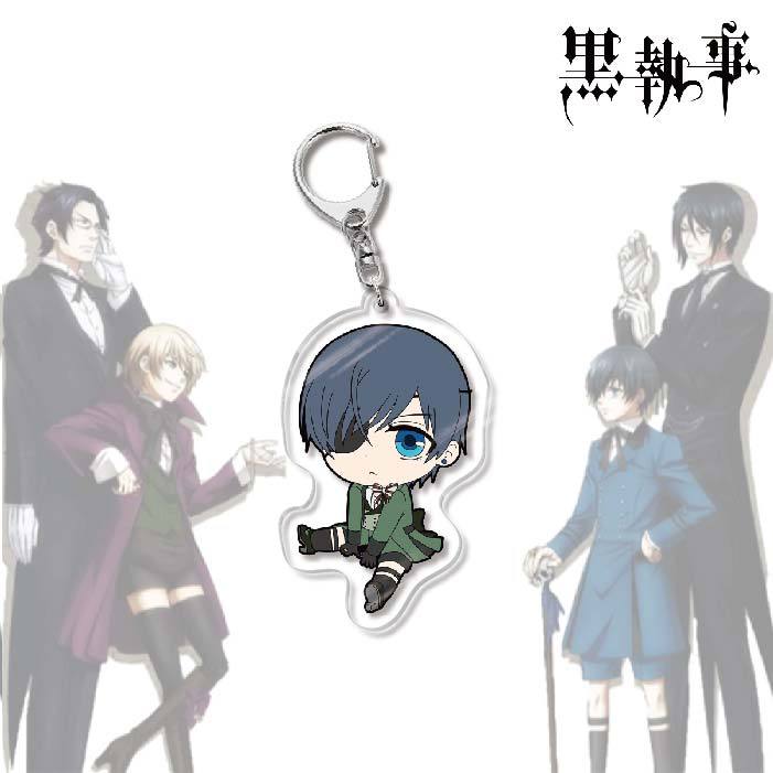 Black Butler Acrylic Keychain