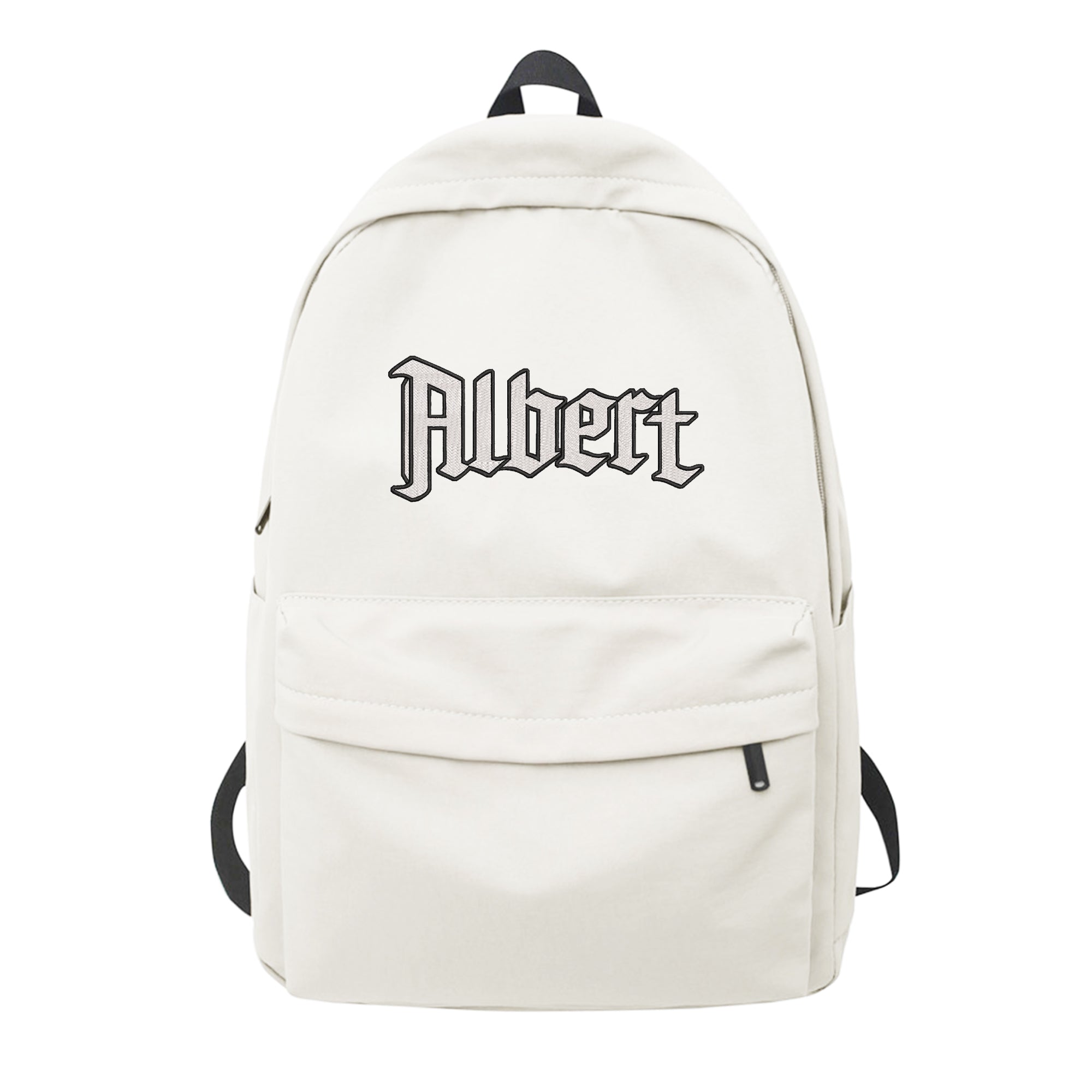 Personalized Anime Font Embroidered Backpack