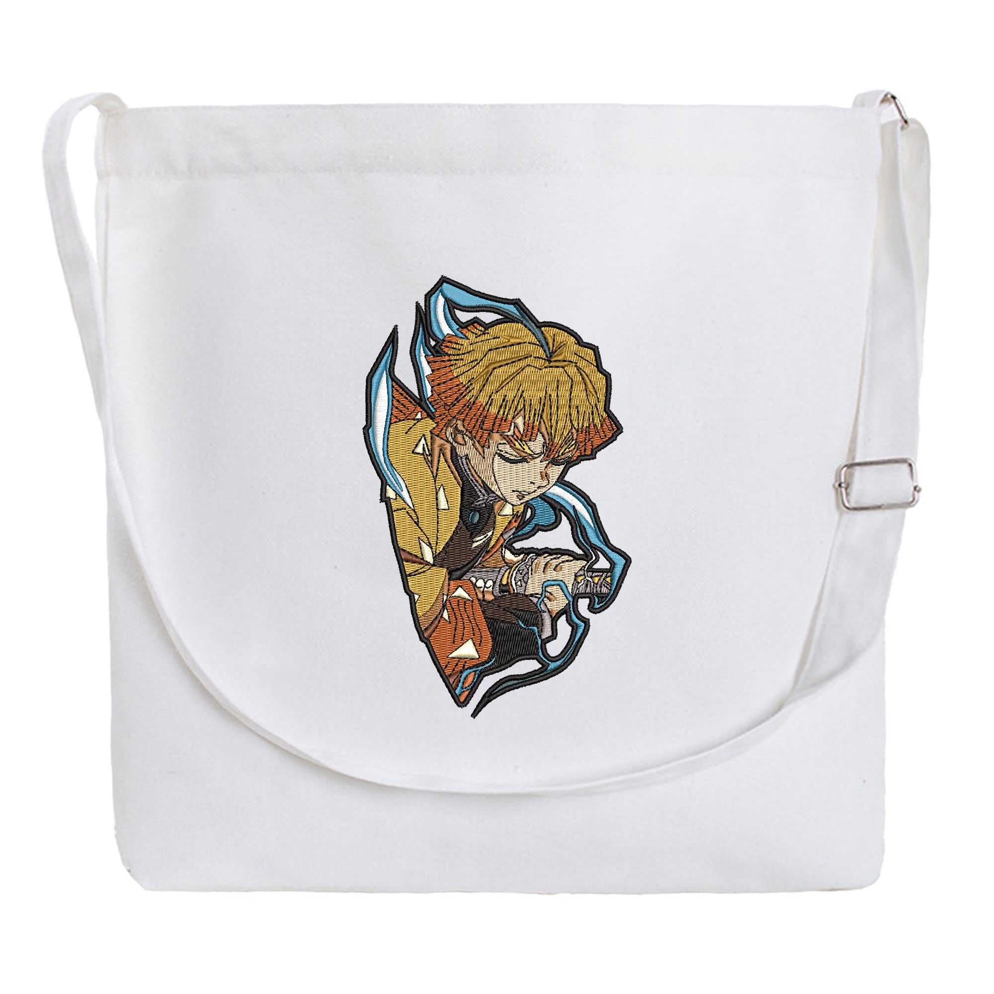 Agatsuma Zenitsu Embroidery Cotton Crossbody Bag