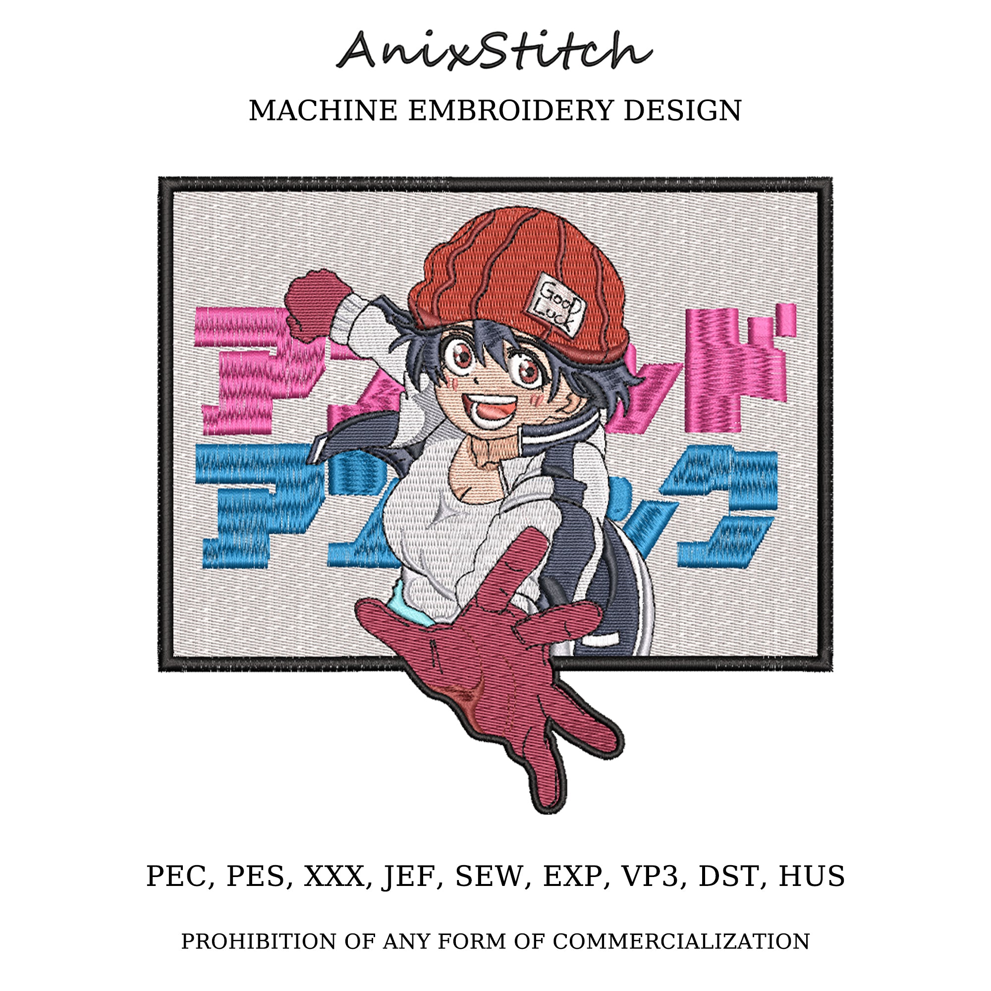 Anime Embroidery Design