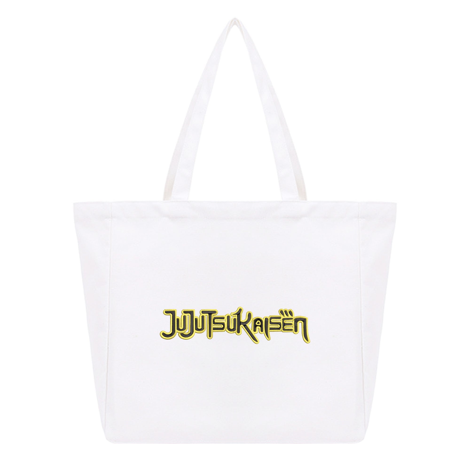 Personalized Anime Font Embroidered Cotton Tote Bag