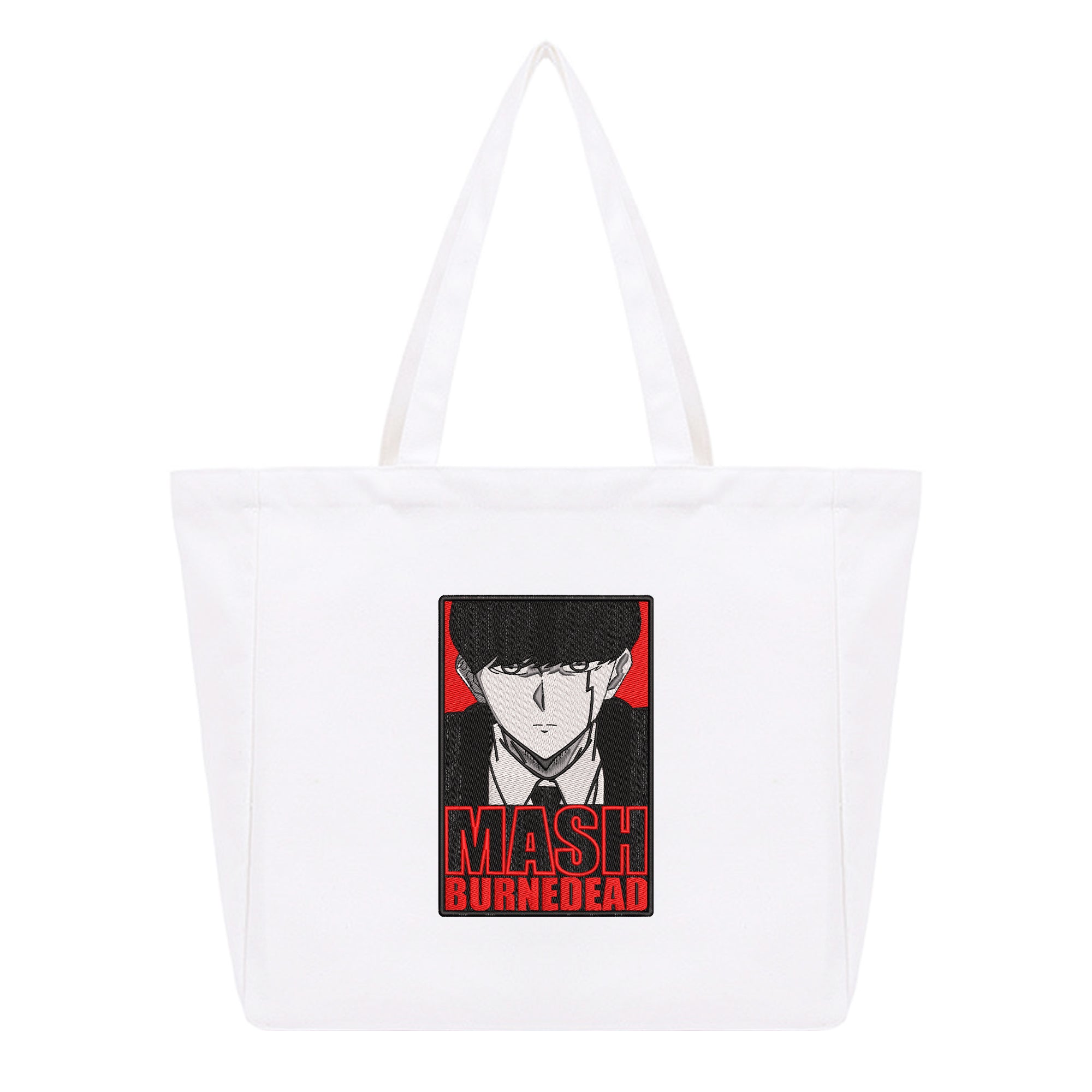 Mash Burnedead Embroidery Cotton Tote Bag