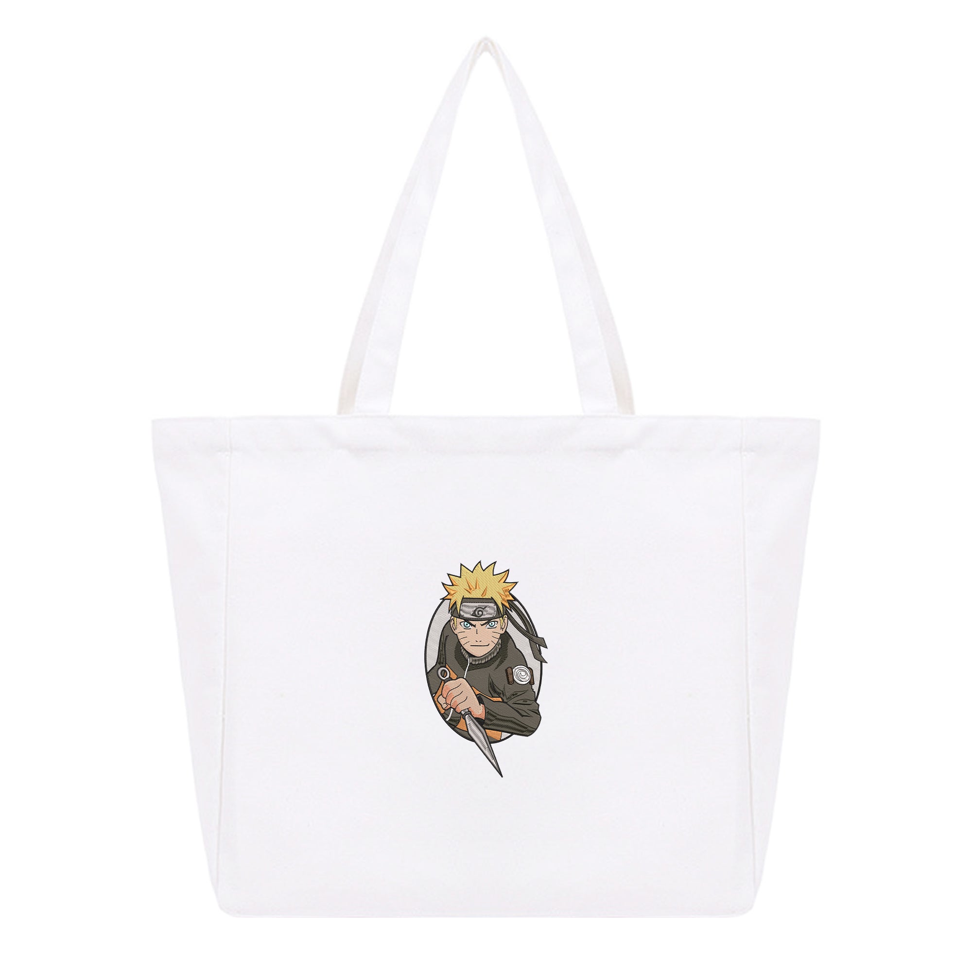 Naruto Embroidery Cotton Tote Bag