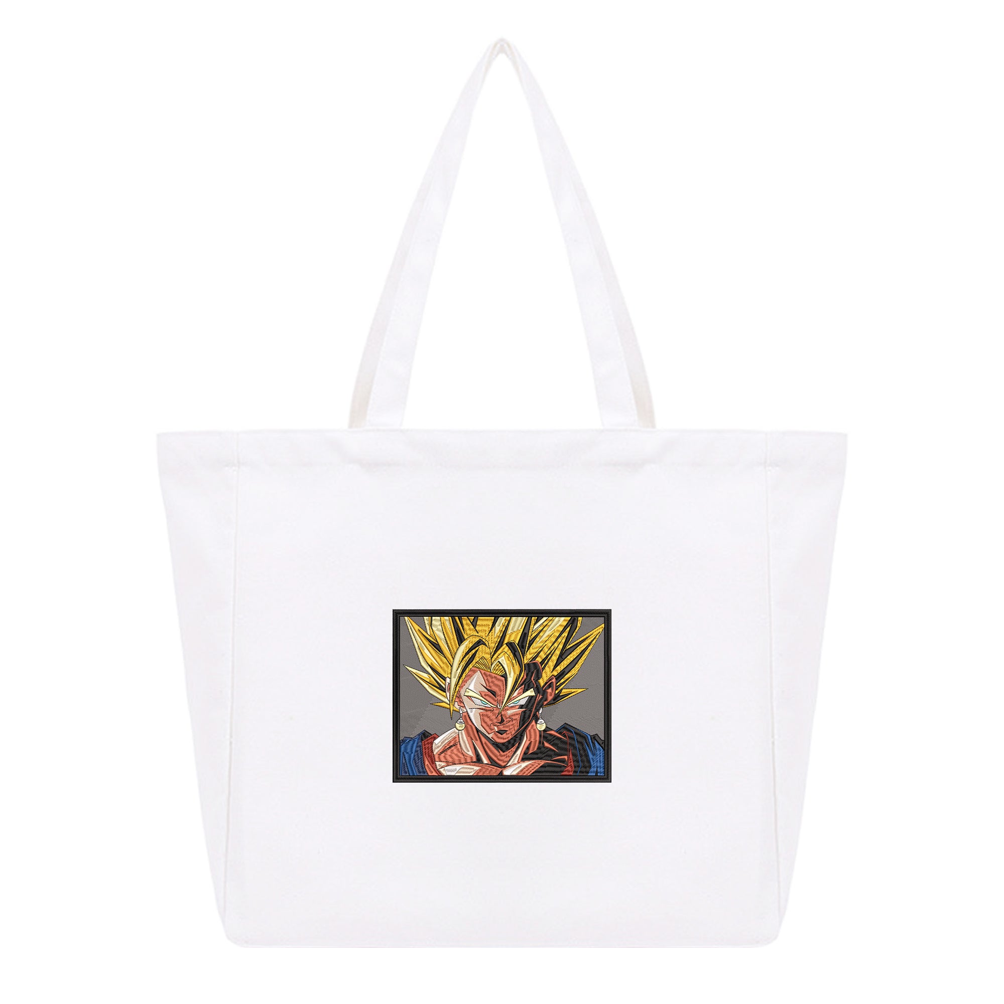 Son Goku Embroidery Cotton Tote Bag
