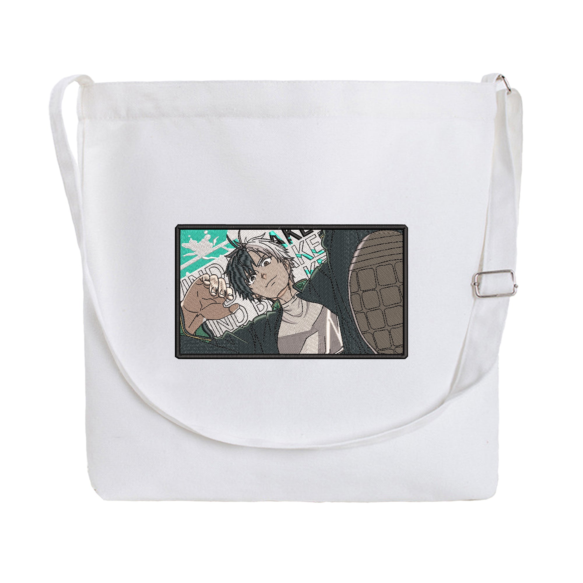 Sakura Haruka Embroidery Cotton Crossbody Bag