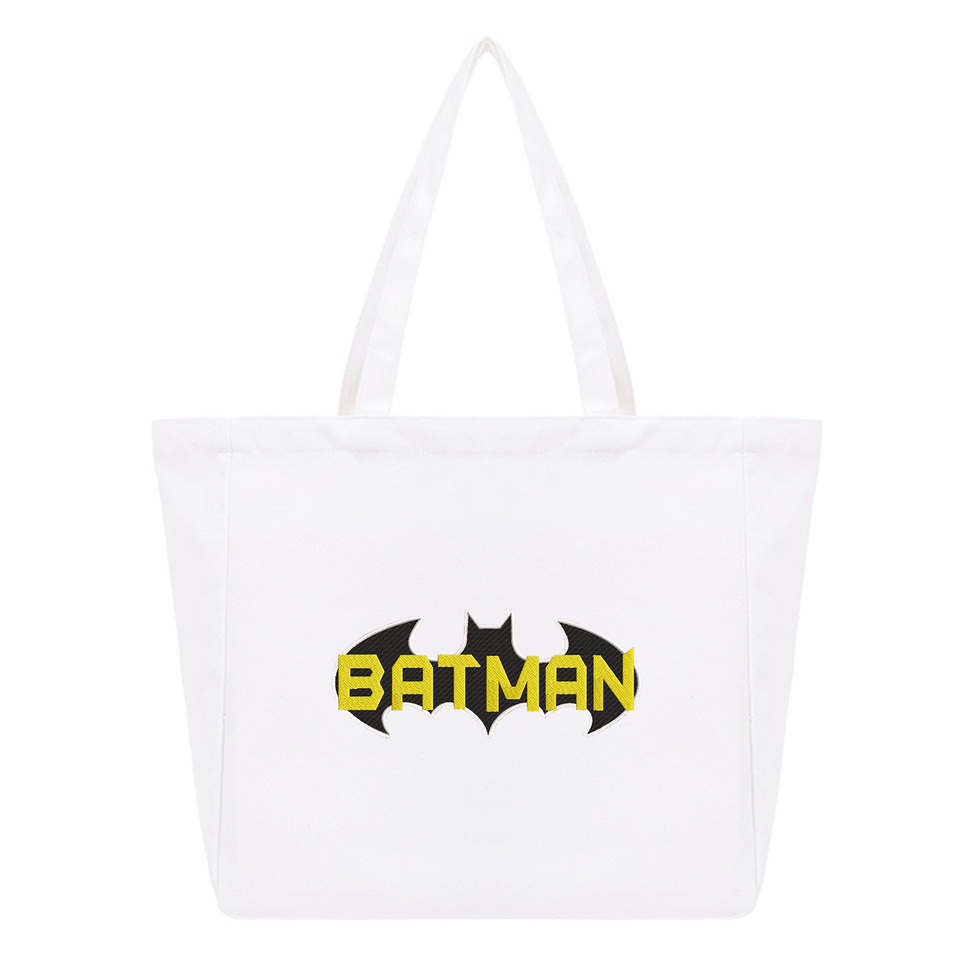 Personalized Anime Font Embroidered Cotton Tote Bag