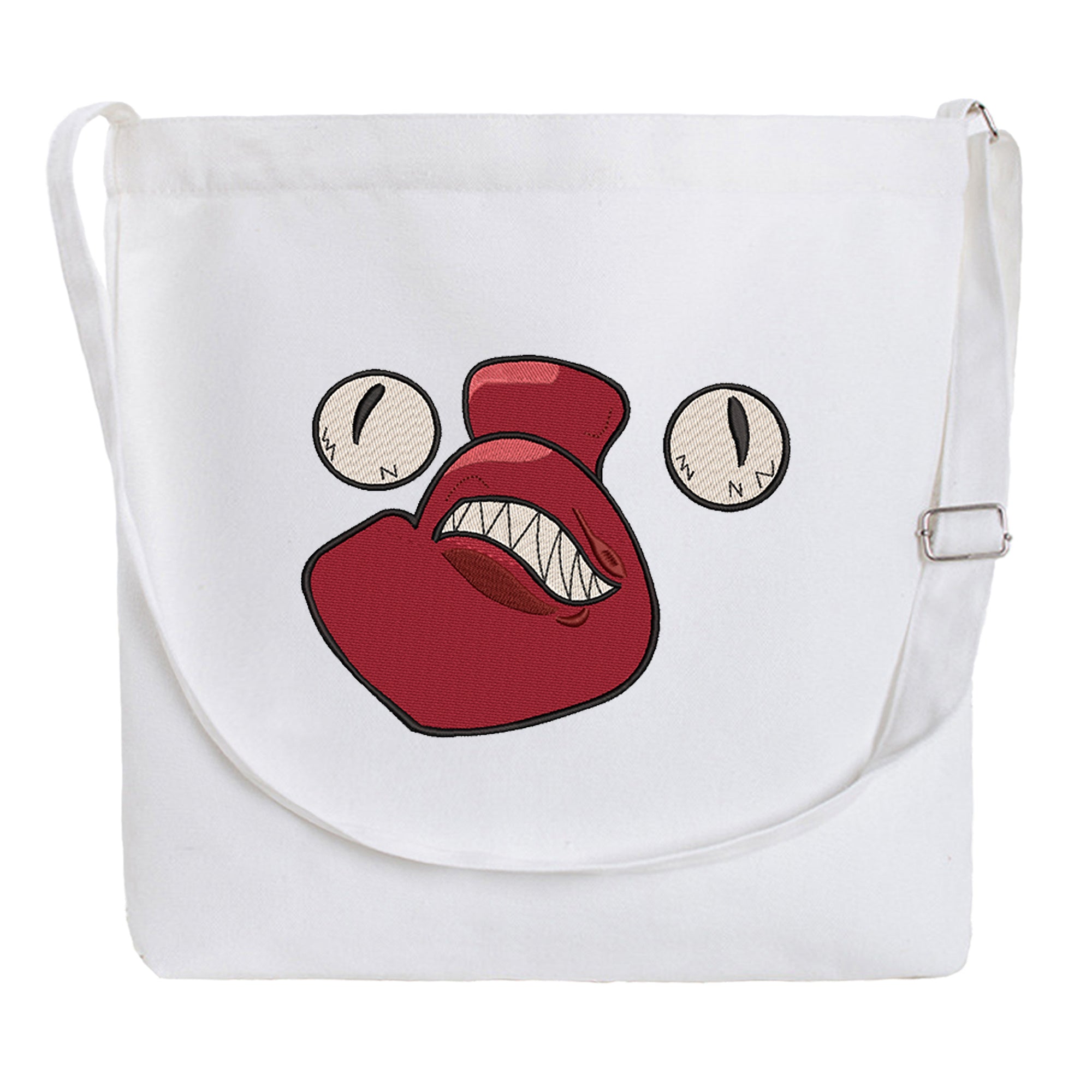 Andy Undead Embroidery Cotton Crossbody Bag