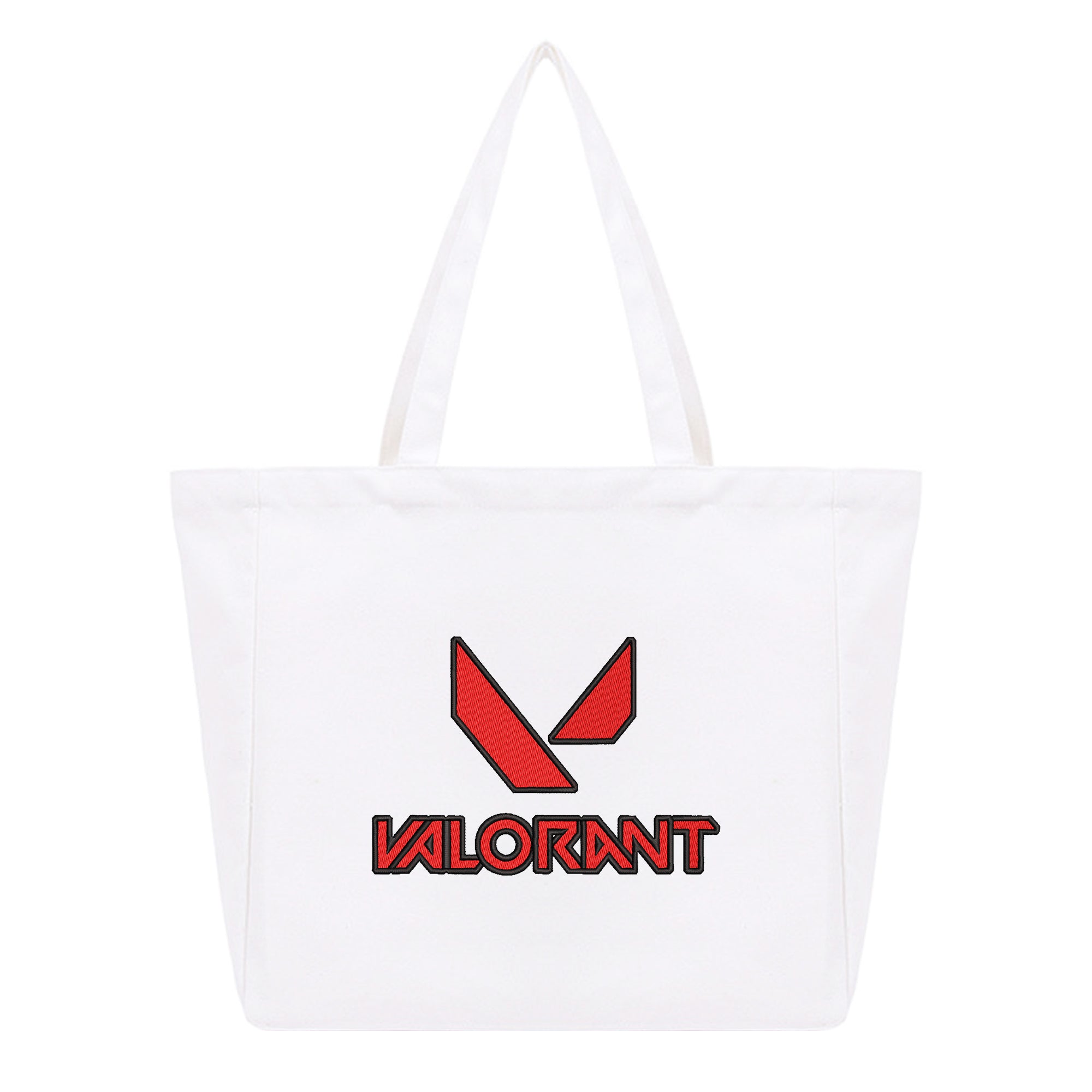 Personalized Anime Font Embroidered Cotton Tote Bag