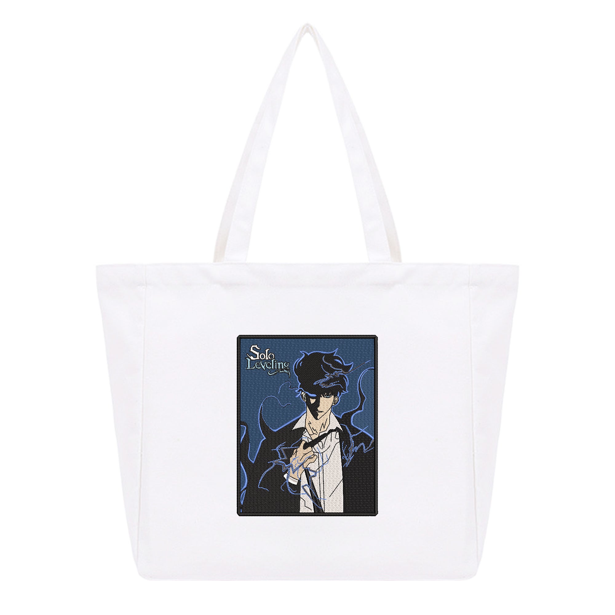 Sung Jin-woo Embroidery Cotton Tote Bag