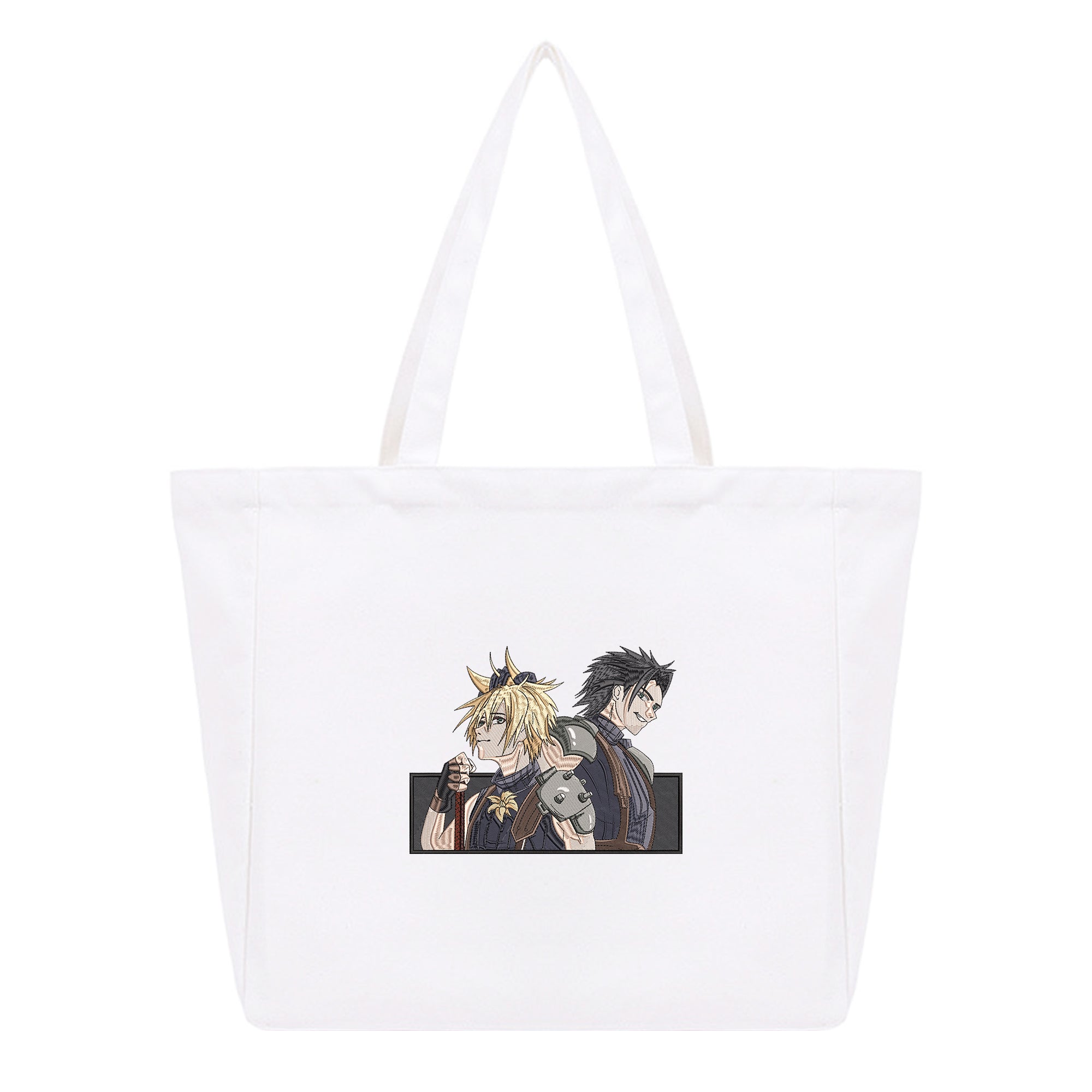 Cloud Zack Embroidery Cotton Tote Bag