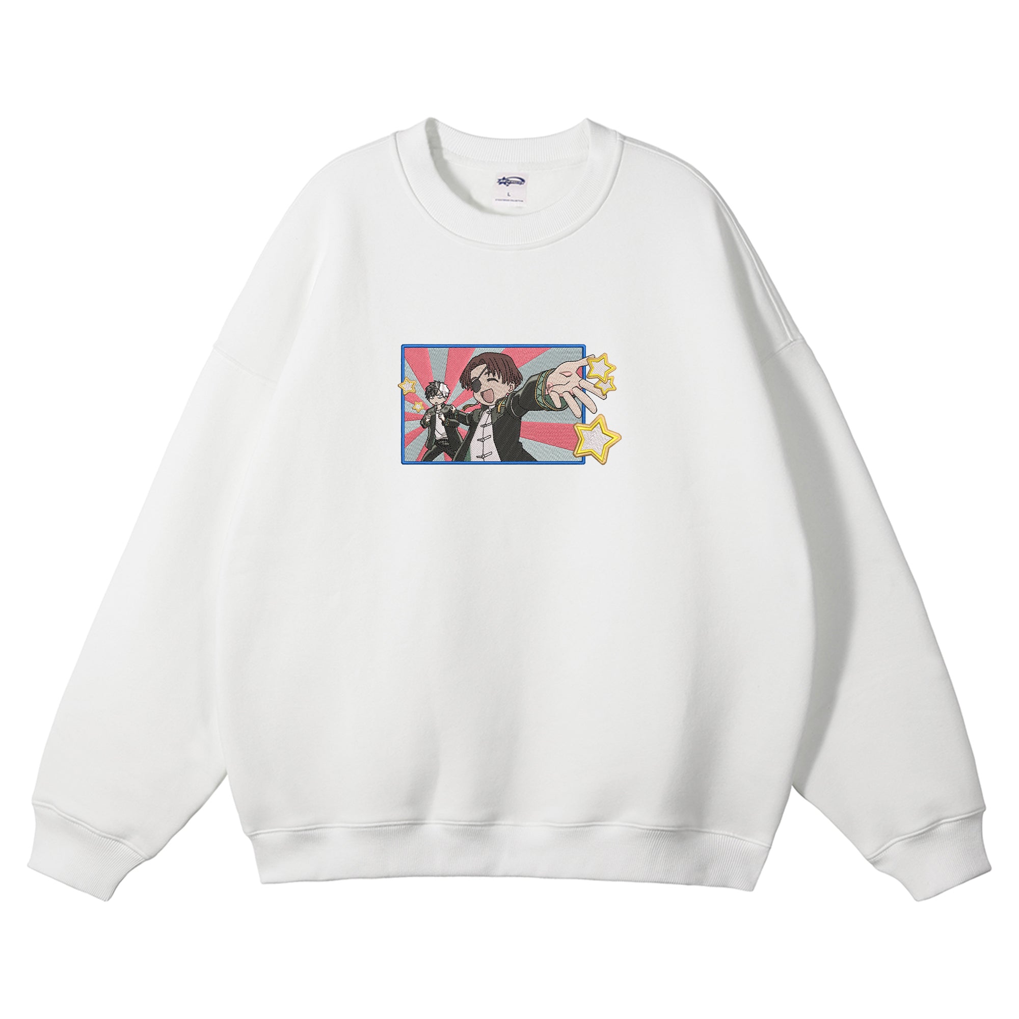 Sakura Haruka Hayato Suo Embroidered Crewneck Sweatshirt