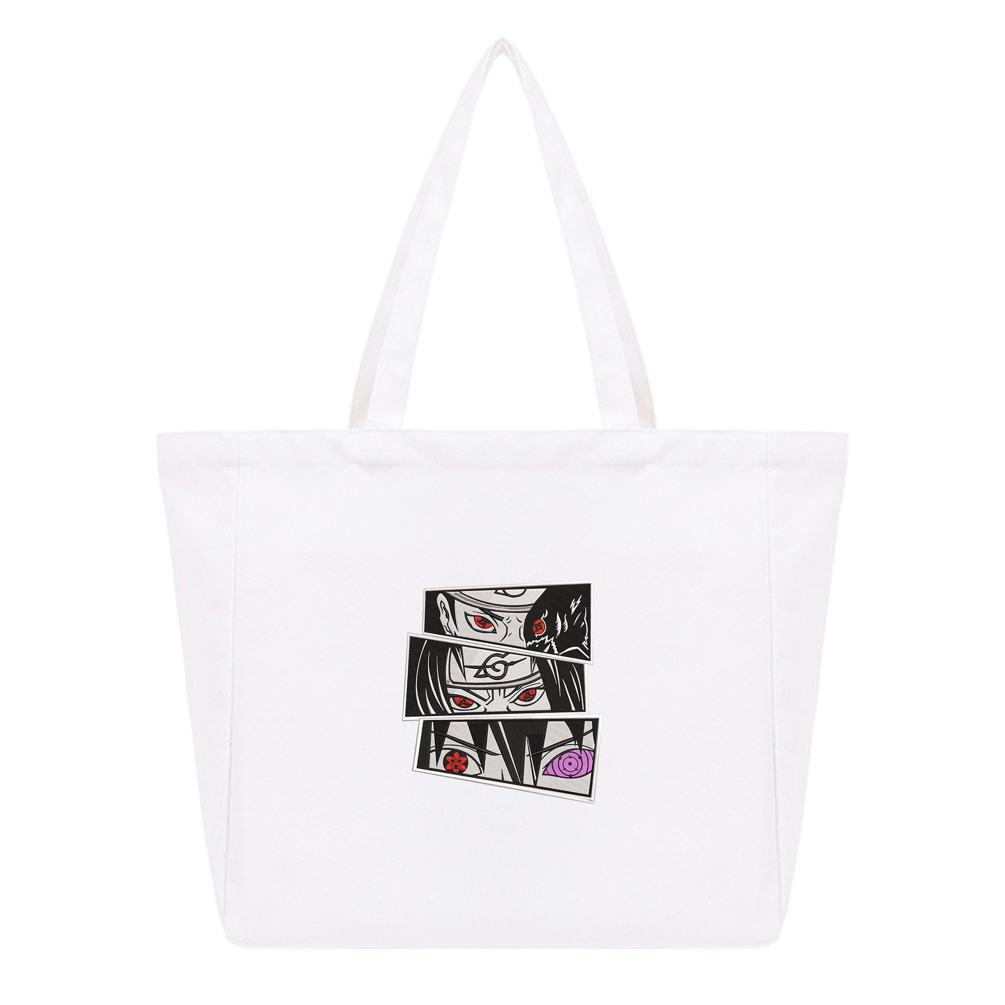 Naruto Embroidery Cotton Tote Bag