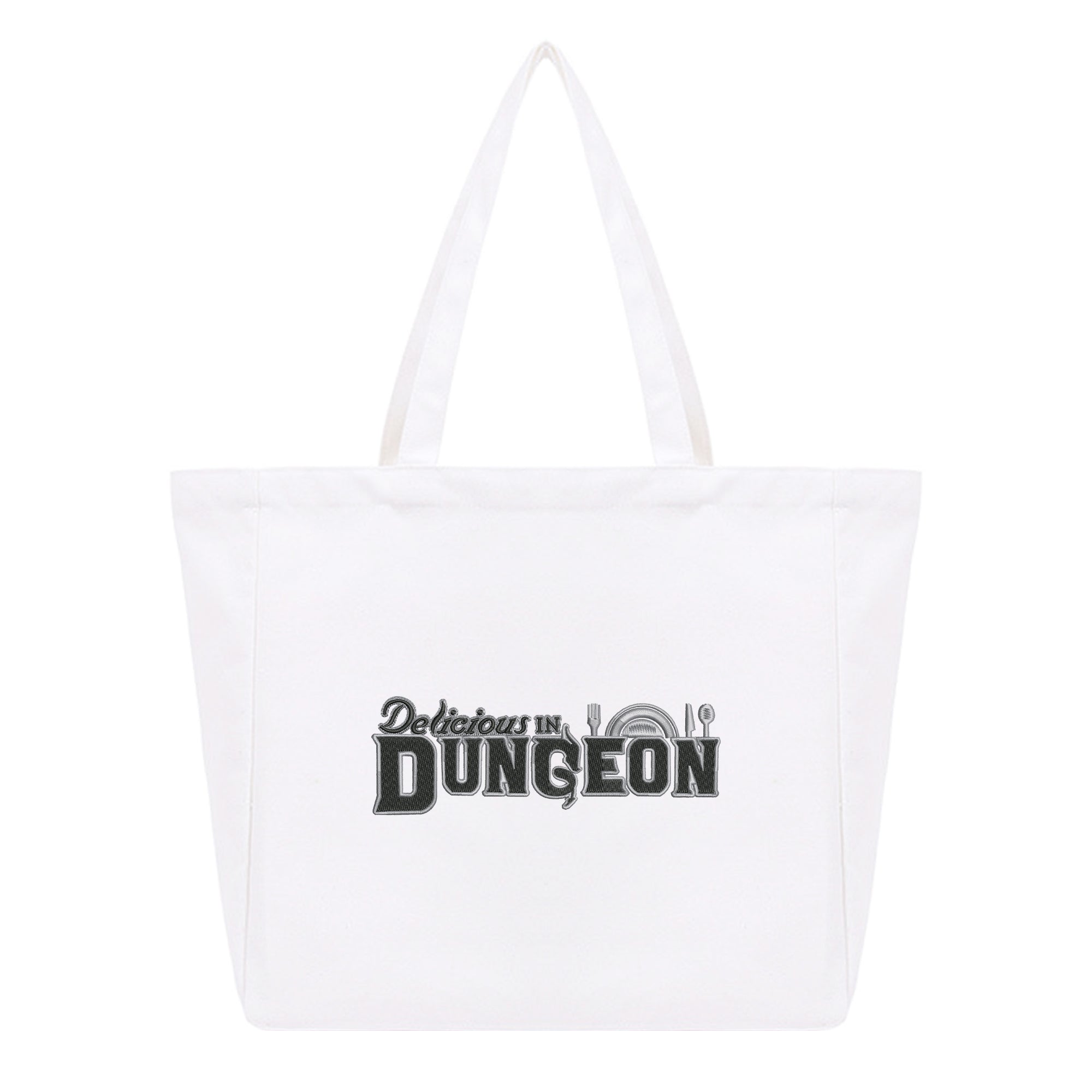 Personalized Anime Font Embroidered Cotton Tote Bag