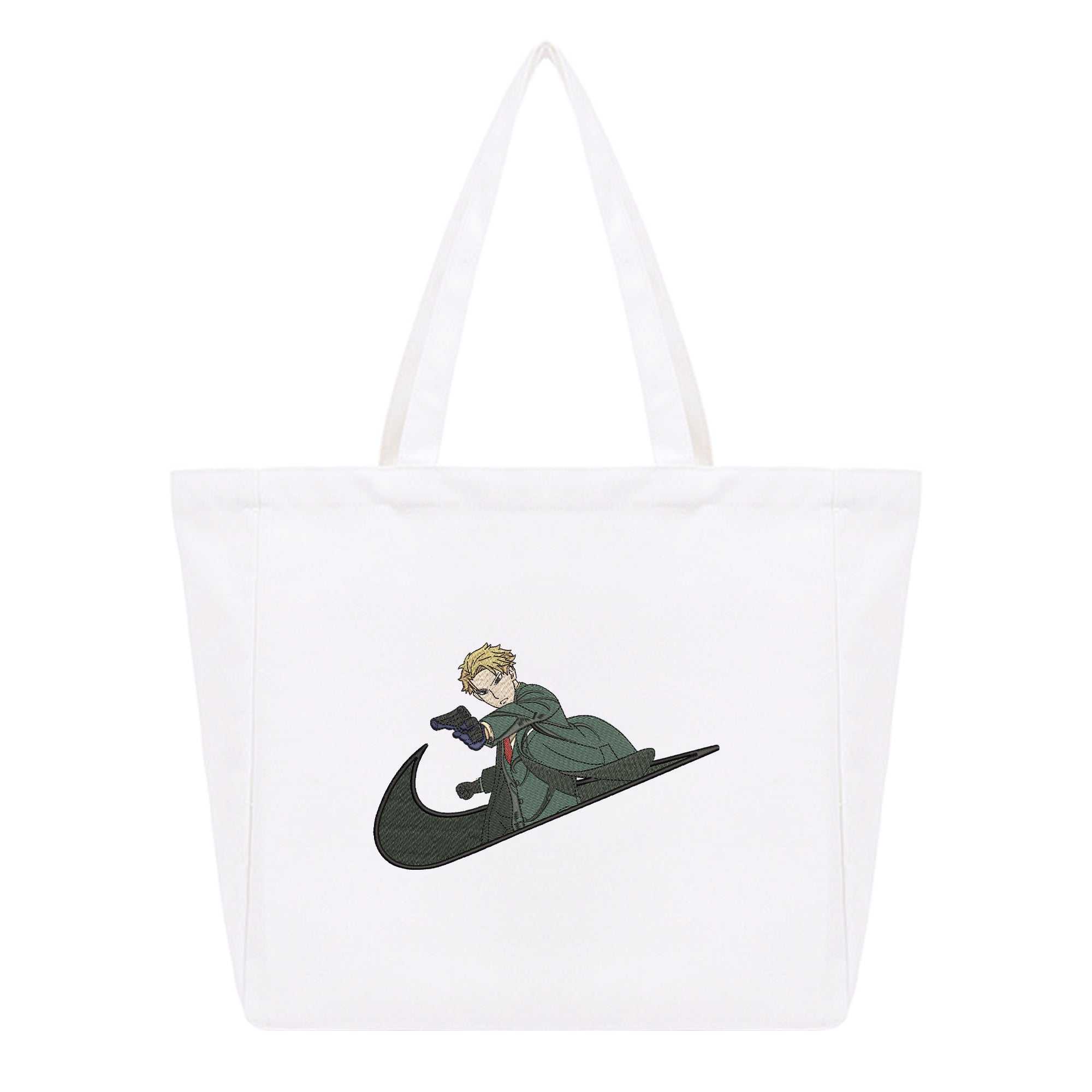 Loid Forger Embroidery Cotton Tote Bag