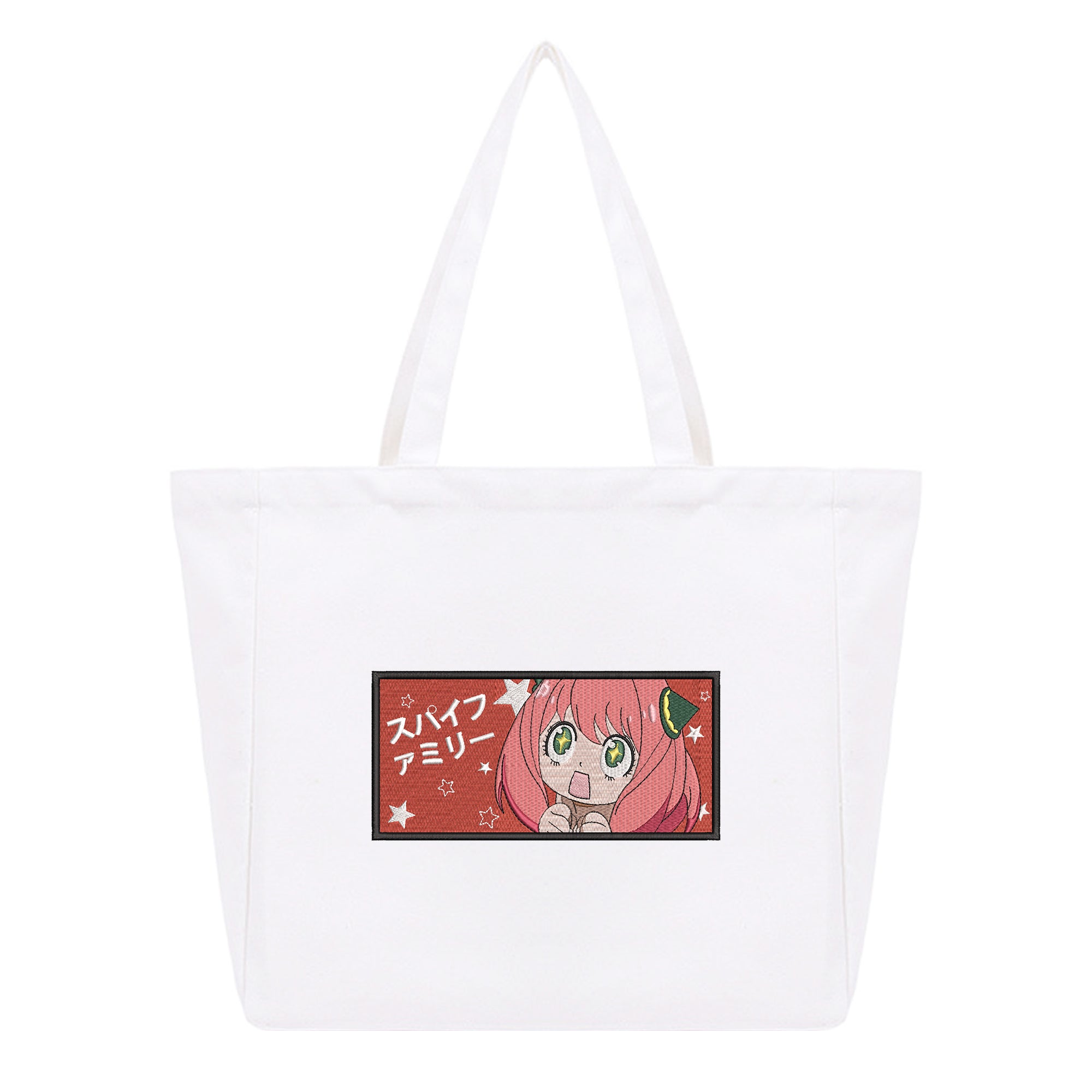 Anya Forger Embroidery Cotton Tote Bag