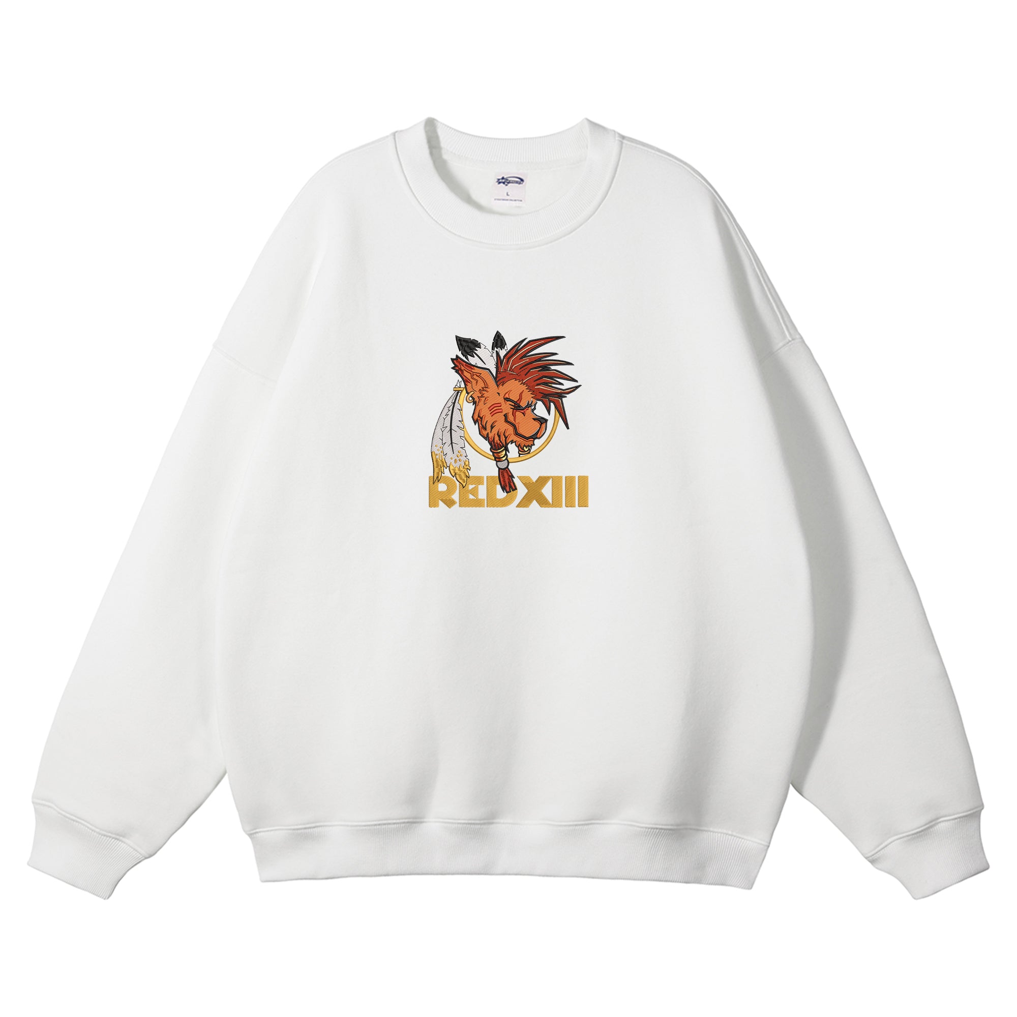 Red XIII Embroidered Crewneck Sweatshirt