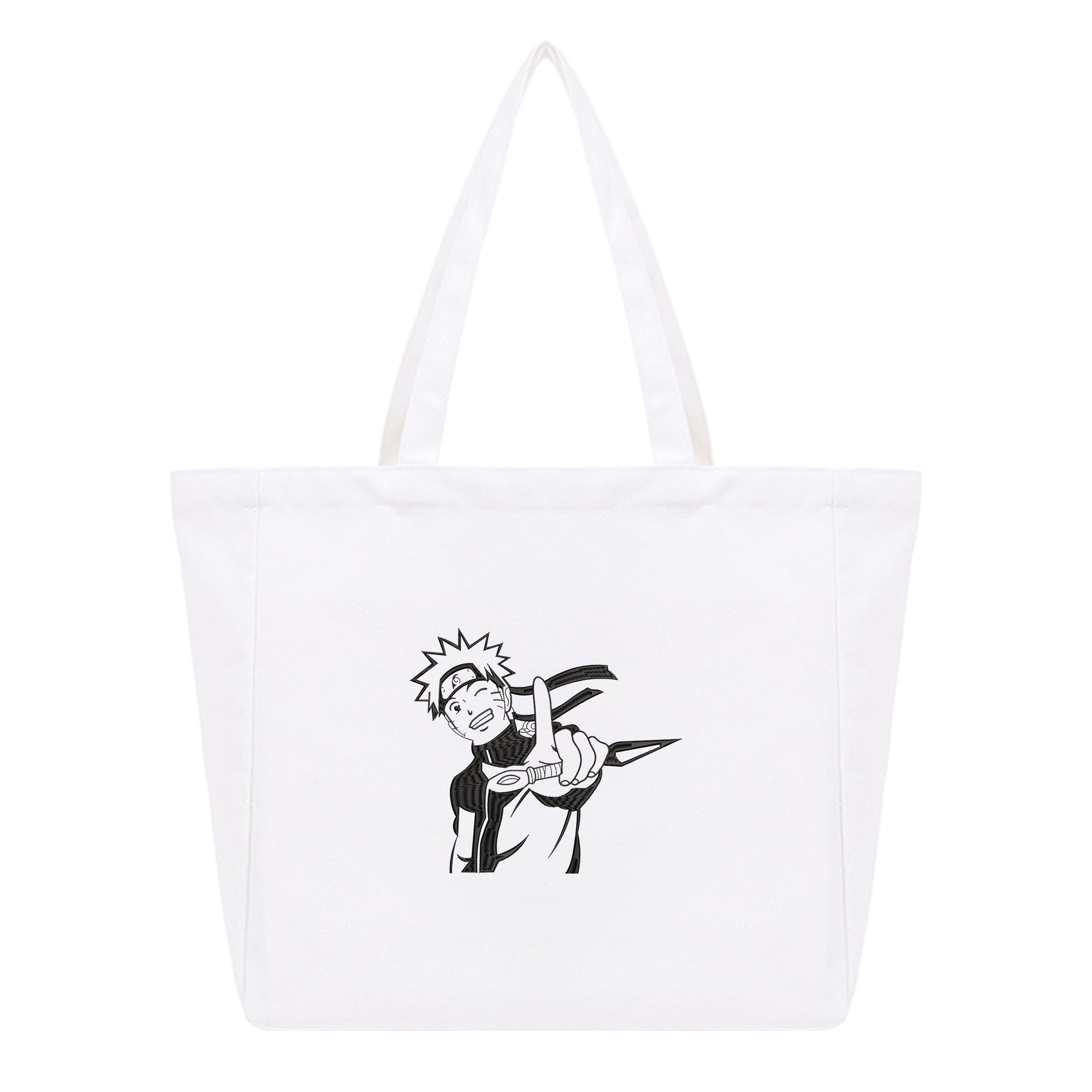 Naruto Embroidery Cotton Tote Bag