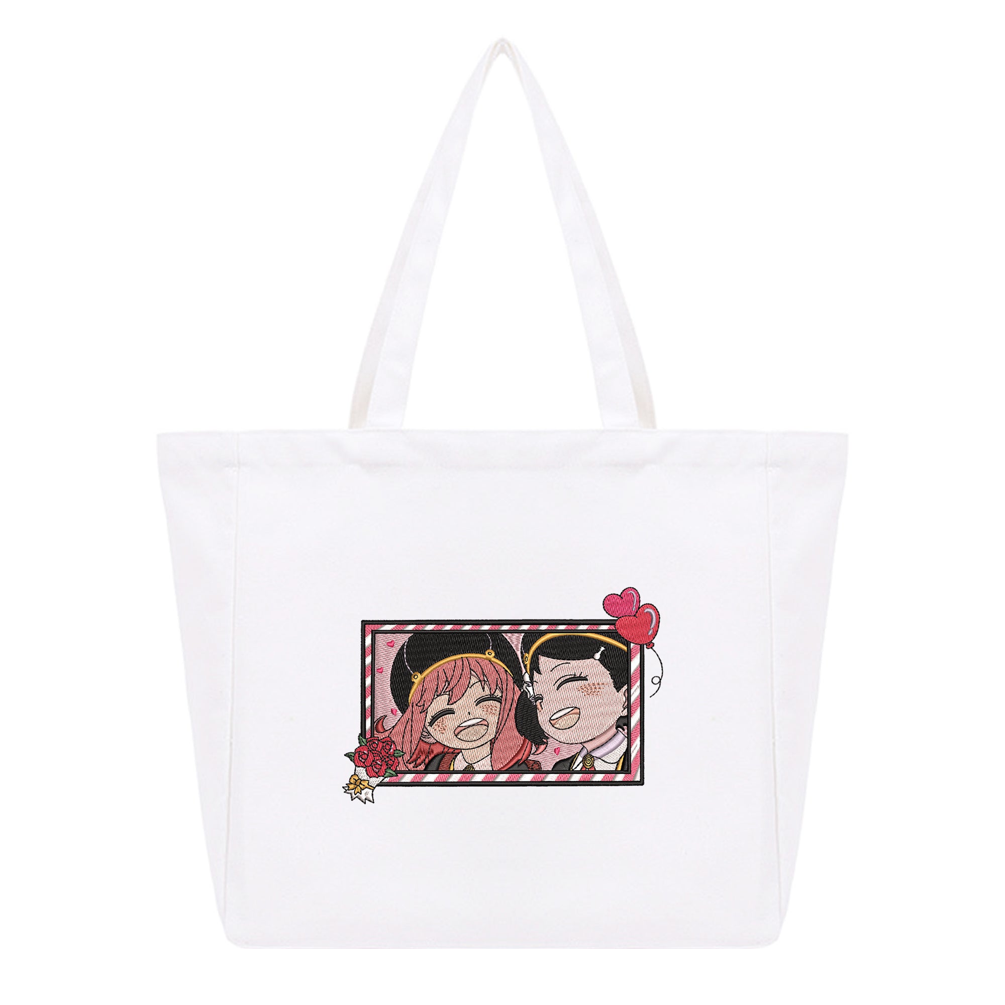 Anya Forger Becky Embroidery Cotton Tote Bag